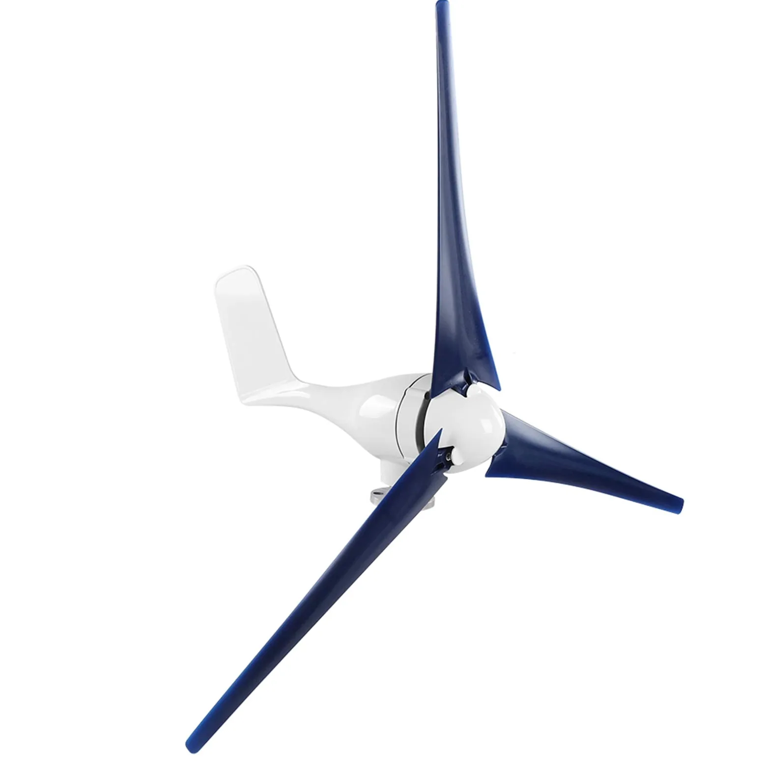Pissente Generador de Viento de 800 W, Kit de Generador de Viento Pequeño con Fibra de Nailon, Alternador de Imán Permanente de 3 Palas, Arranque bajo a 2 M S para Carga de Batería Doméstica Marina