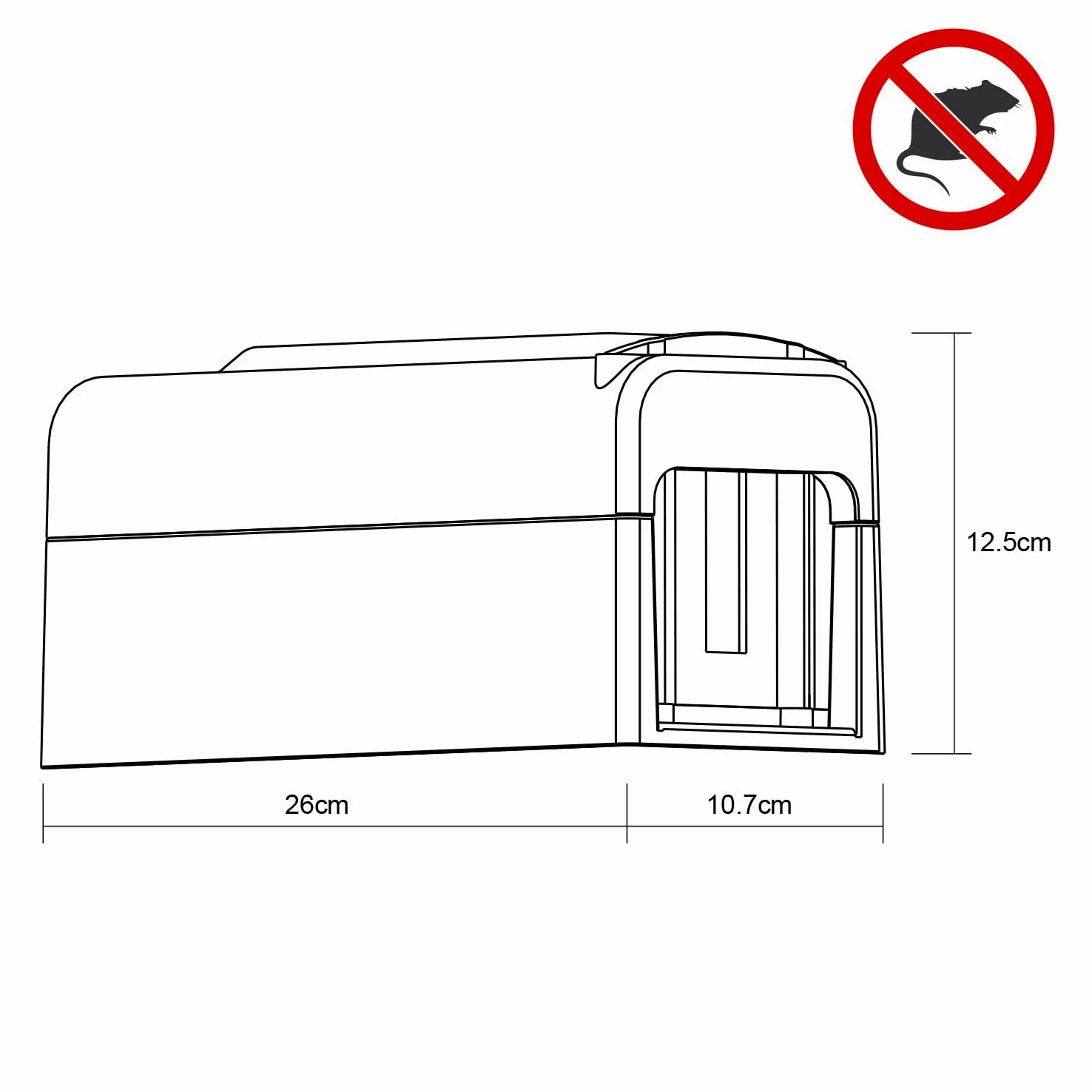 Rato eléctrico Rato Fuerte doméstico Puerta de Escape Interior eficiente Reutilizable Humanos Rato exterminador Rato eléctrico Choque en el Garaje del hogar