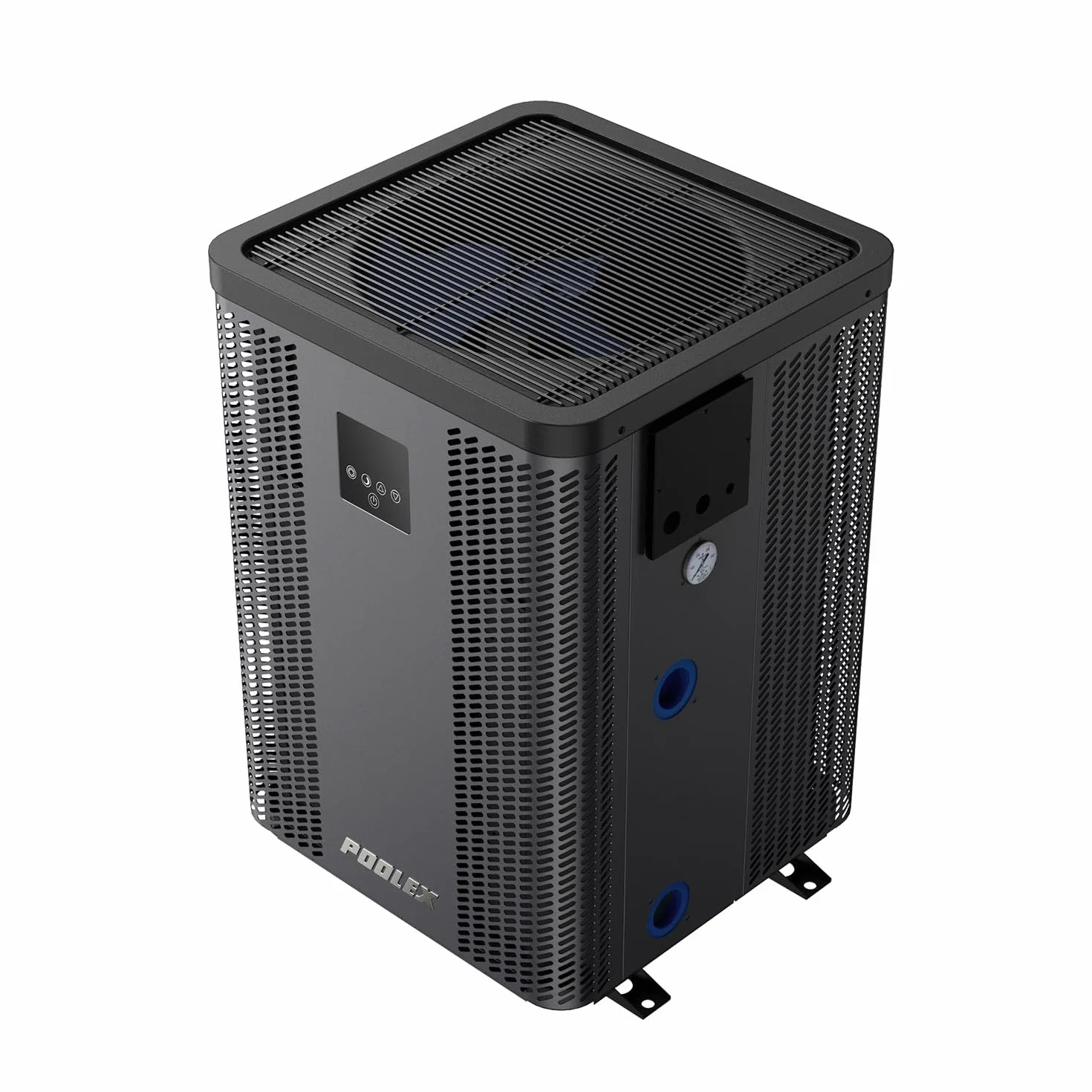 POOLEX PC-TOP060 Silverline Top – Bomba de calor vertical monofásica para piscina 20-40 m3 – Full Inverter – Calefacción y refrigeración – Diseño premium y duradero – Compatible con tratamiento de sal