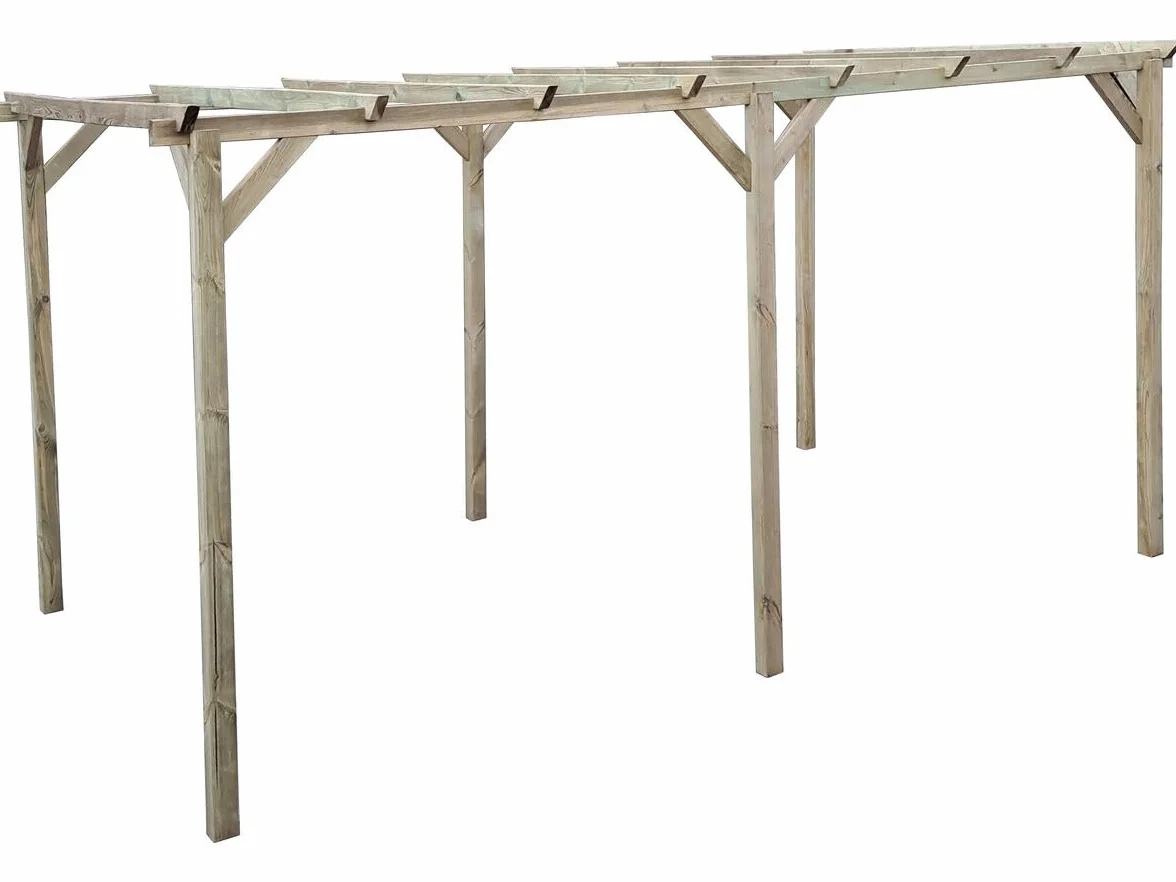 Habitat et Jardin Marquesina para vehículo de Madera <> 3 x 5 m