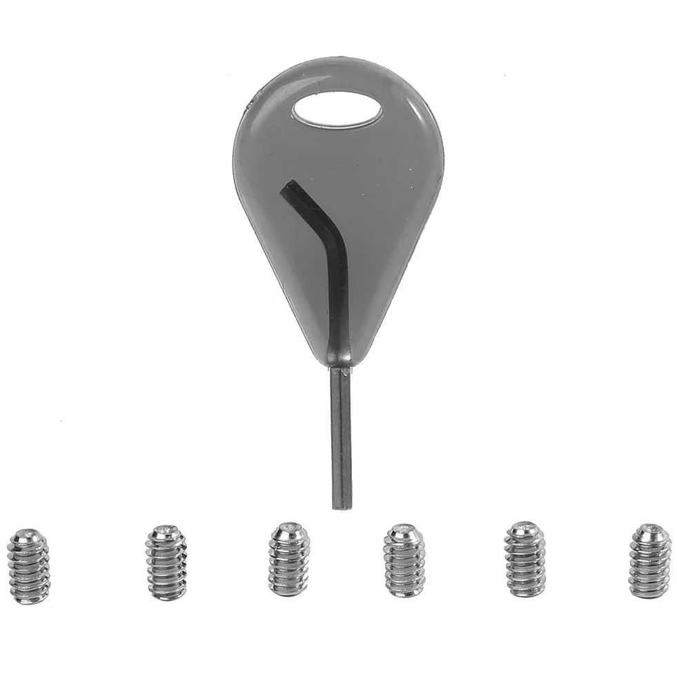 Tbest Llave de Aleta para Tabla de Surf, Reemplazo de Quilla con 6 Tornillos Grub de 5cm