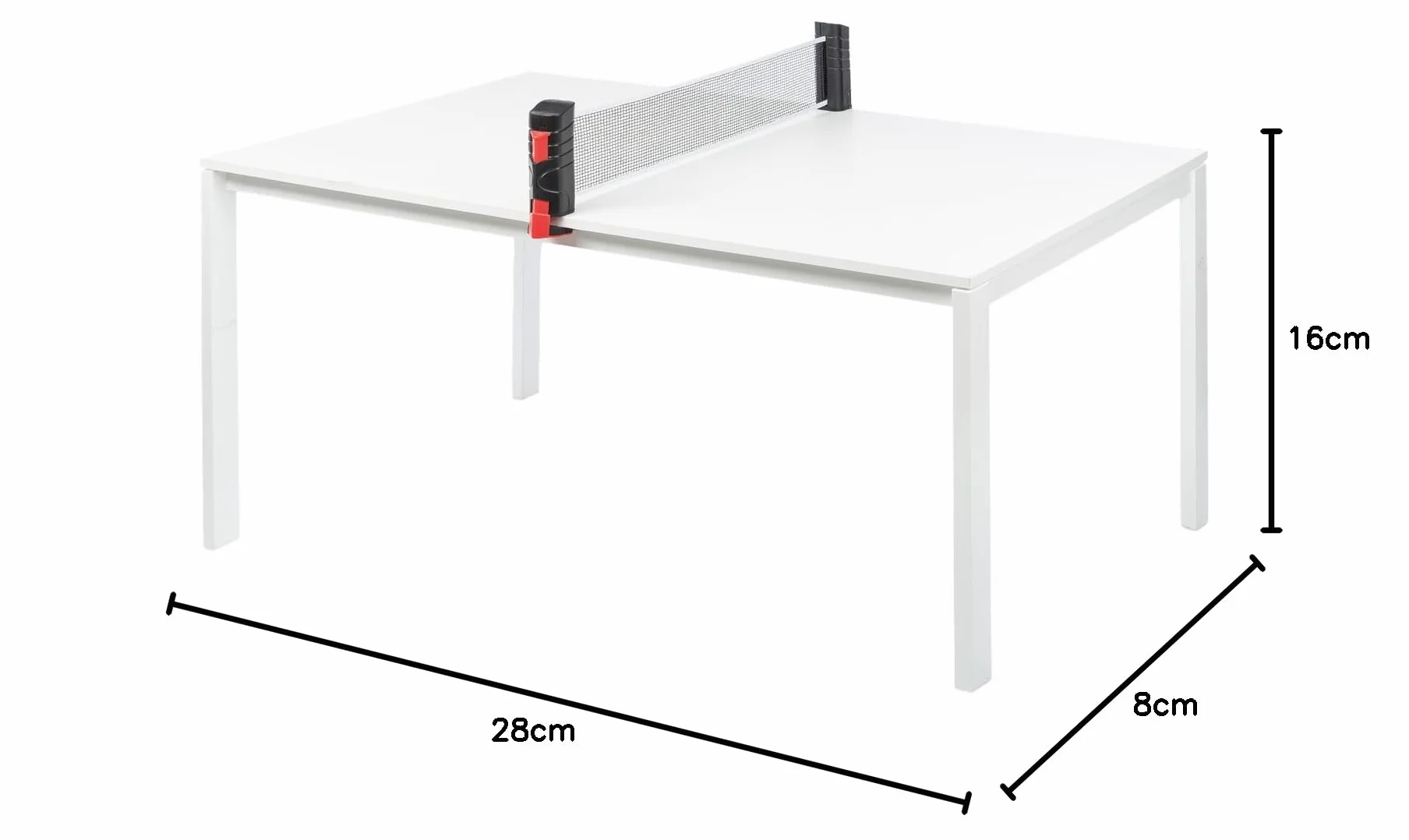 Idena Red de ping-pong extensible para mesa