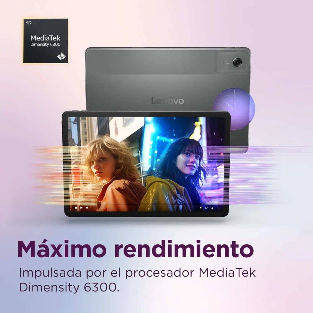 Lenovo Idea Tab 11" 2.5K Tablet 8GB RAM 128GB UFS MediaTek Dimensity 6300 90Hz Wi-Fi 5 Bluetooth 5.2 Android 15 Luna Grey