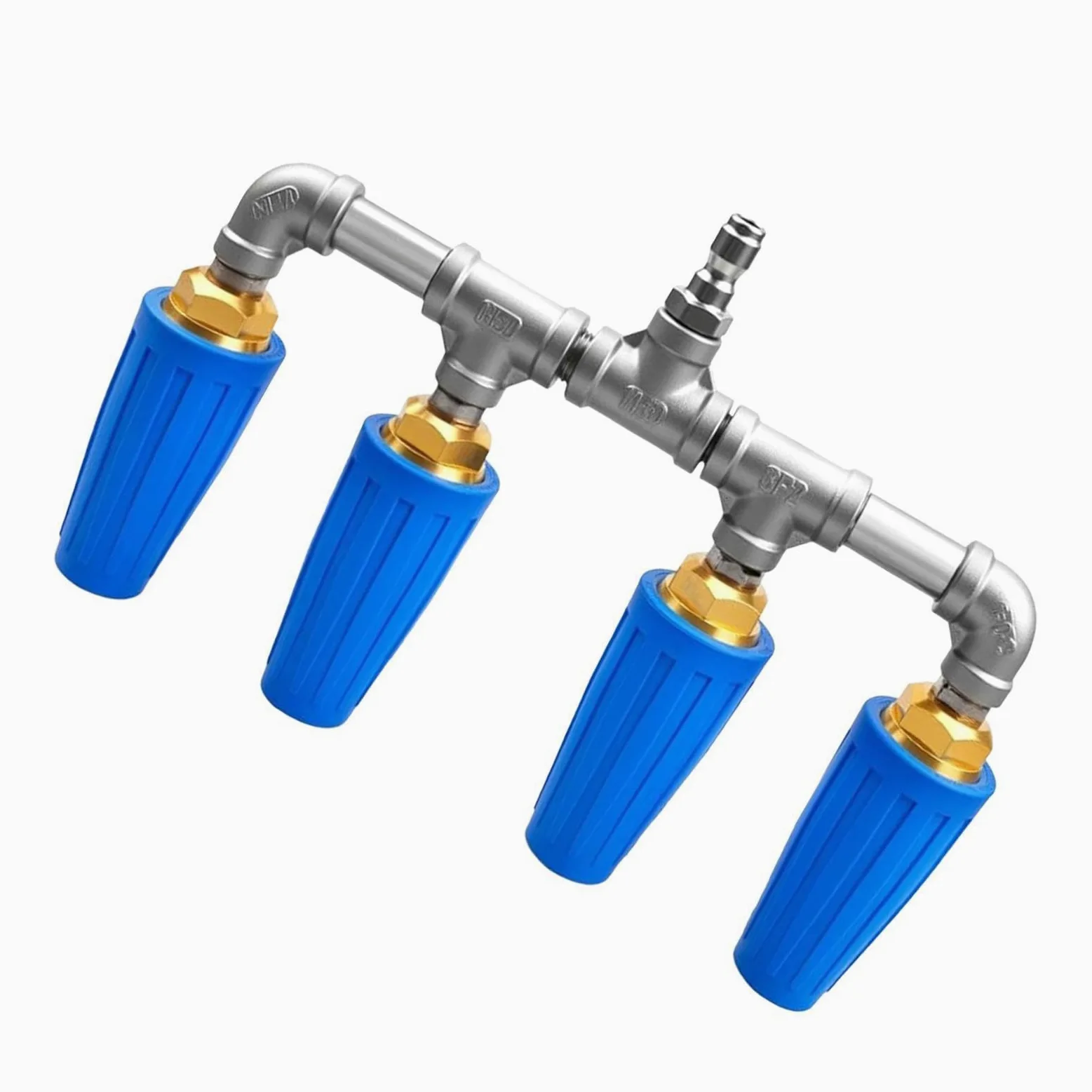 Boquilla de alta presión para manguera Acero Inoxidable Arandela Agua | Tobera con alta presión para manguera de jardín Limpieza Casera, Riego, Patio, Balcón y