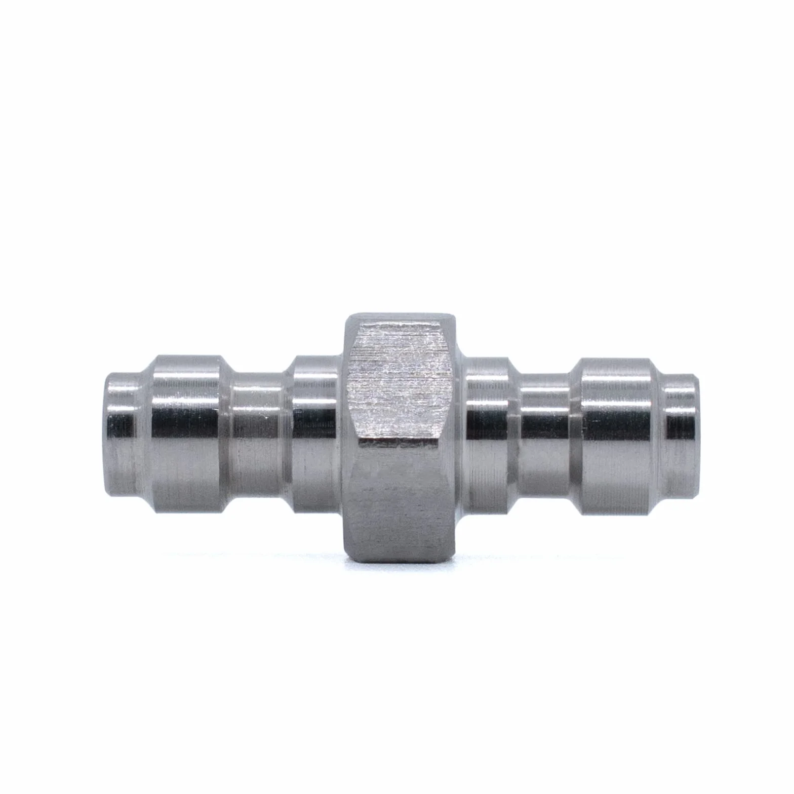 TUXING Adaptador de acoplamiento doble macho de desconexión rápida 8 mm acero inoxidable