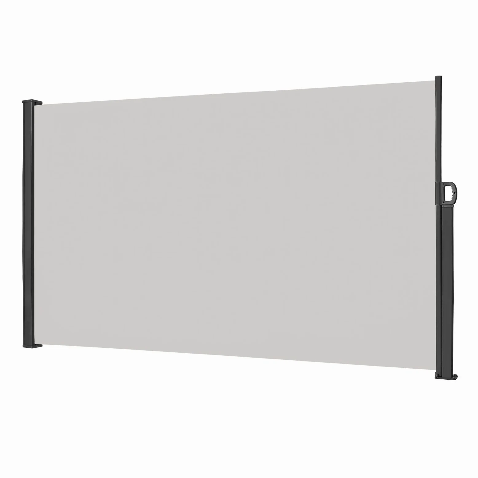 YUENFONG Pantalla de privacidad Toldo lateral para jardín Protección contra el viento Protección solar Valla Toldo Tela Toldo extensible para balcón Terraza Jardín Camping (180x300cm, Gris)