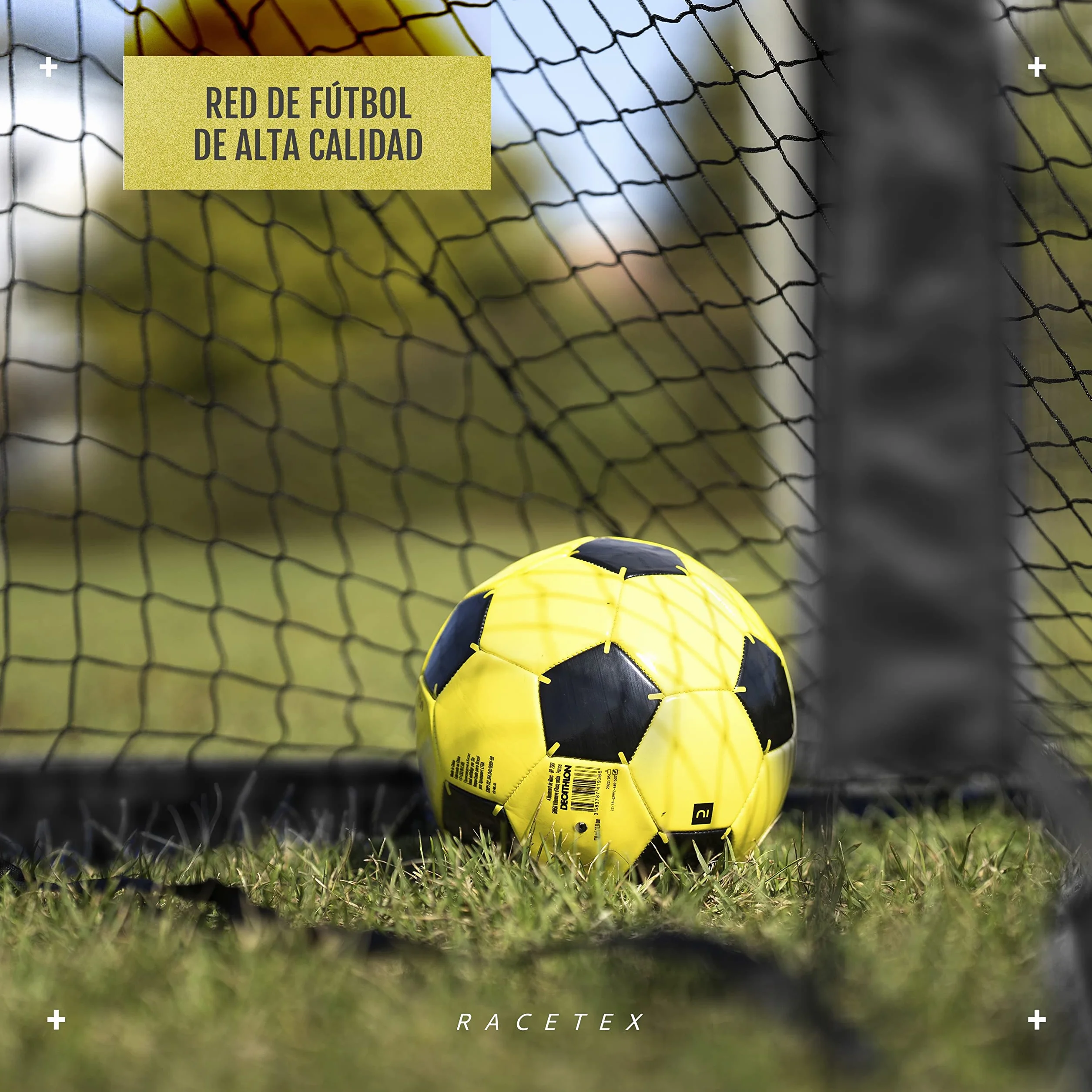 Porteria Futbol niños Set x 2 con Postes Reforzados de Fibra de Vidrio y Bolsa Transportar