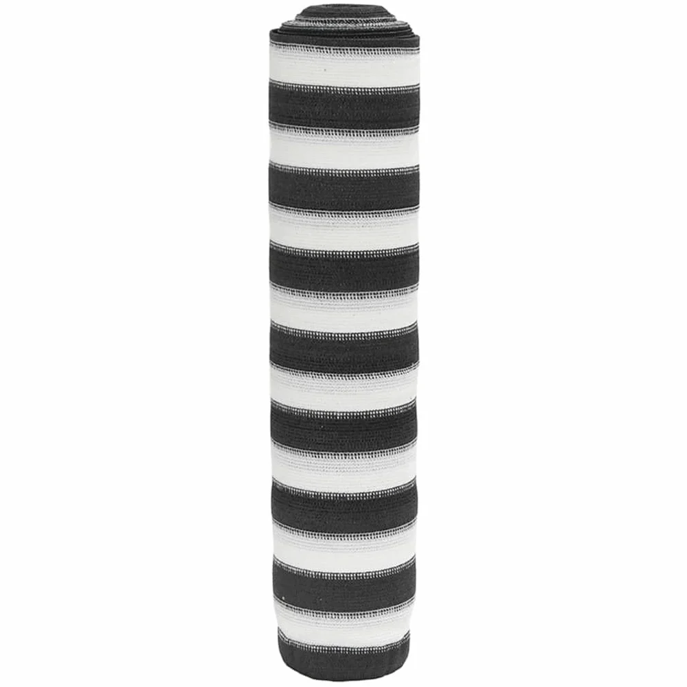 vidaXL Red de privacidad HDPE gris antracita blanco 1,8x25 m 195 g/m²