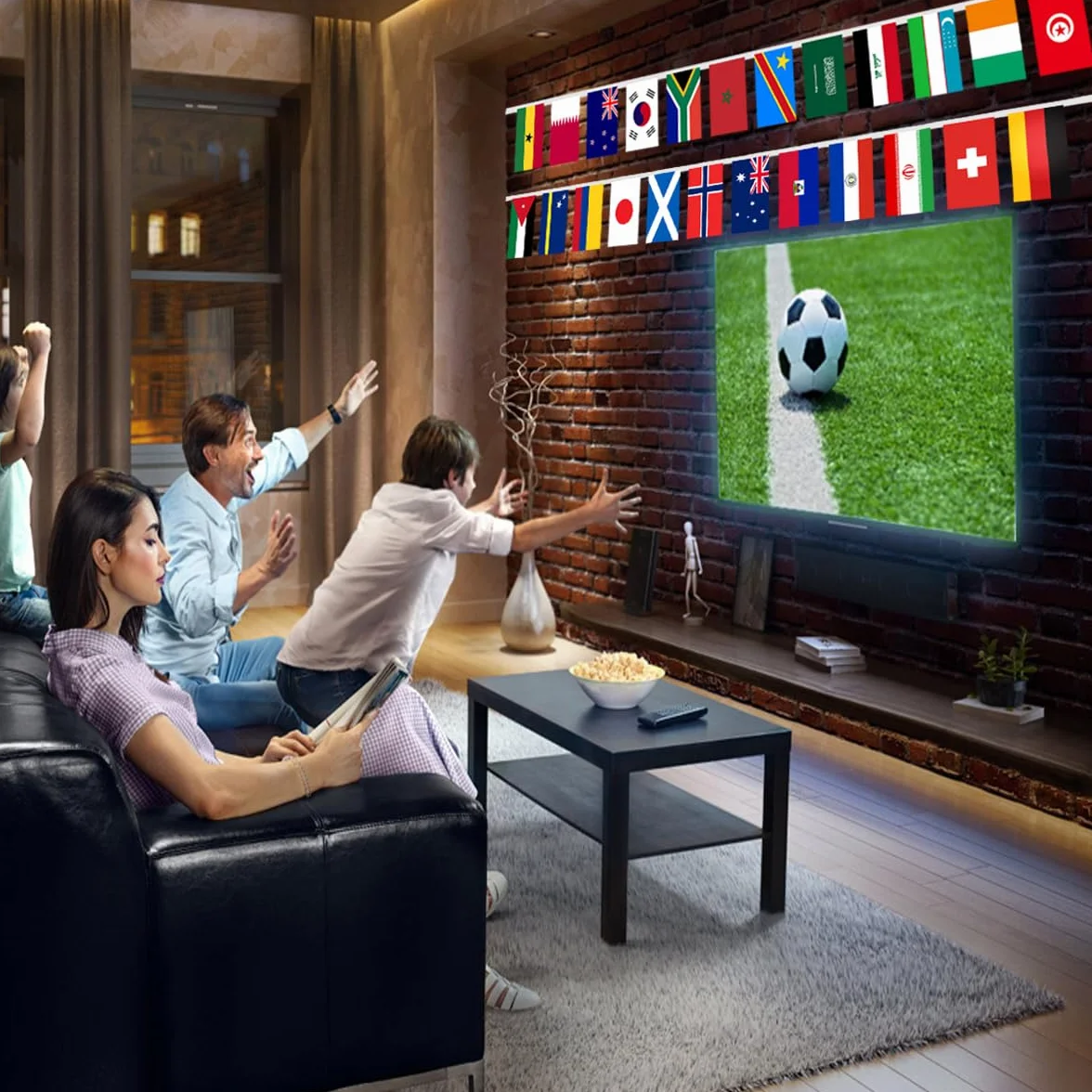 Guirnalda de Banderas wm 2026, 22m Wm Banderas de Guirnalda, Banderas de 48 países, Ideal para Interior y Exterior, Jardín Bar Restaurante Club (1 Pcs(20x30))