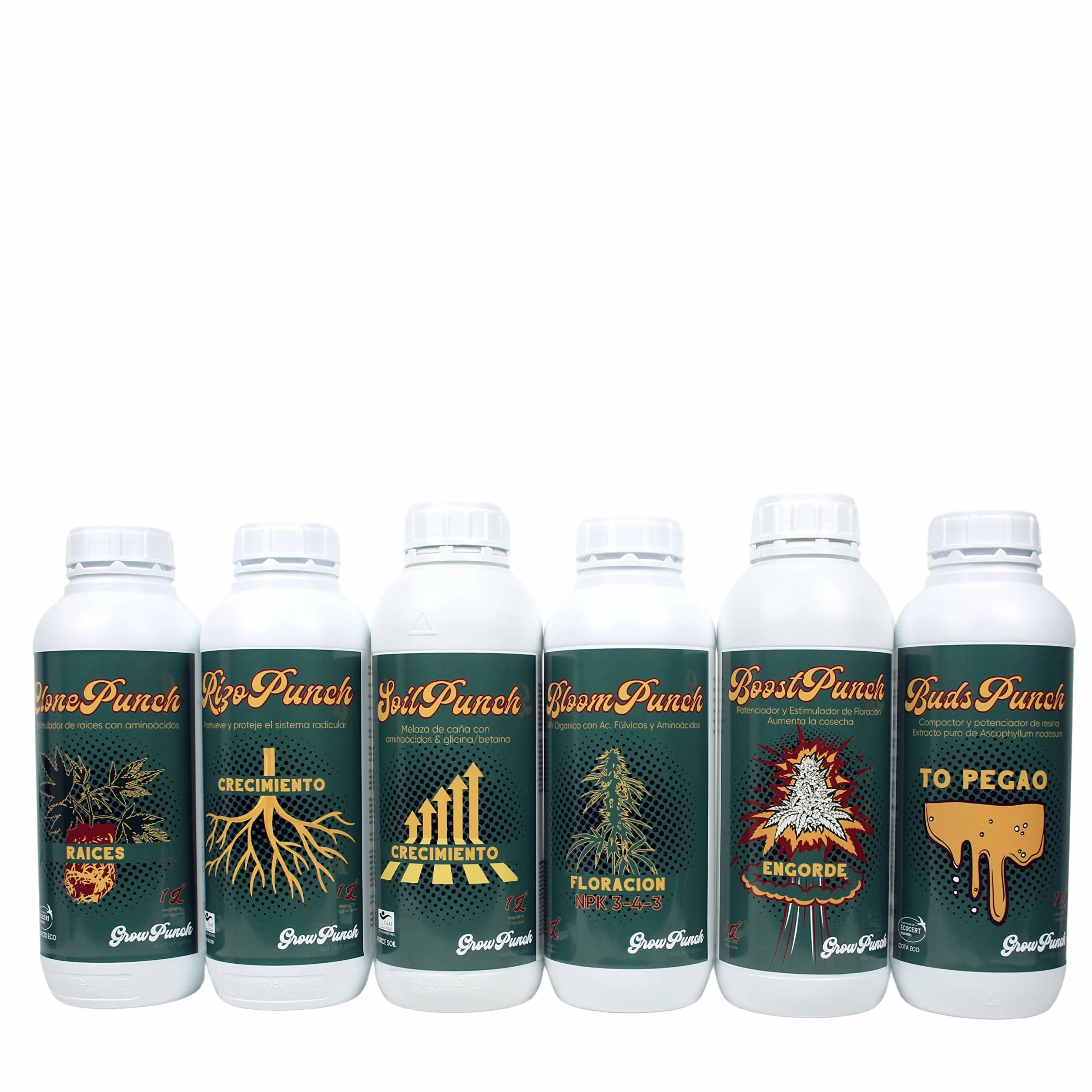 CULTIVERS BloomPunch Abono Floración Orgánico 5 L. NPK 3-4-3 con ácidos húmicos y áminoacidos. Fertilizante Vegano
