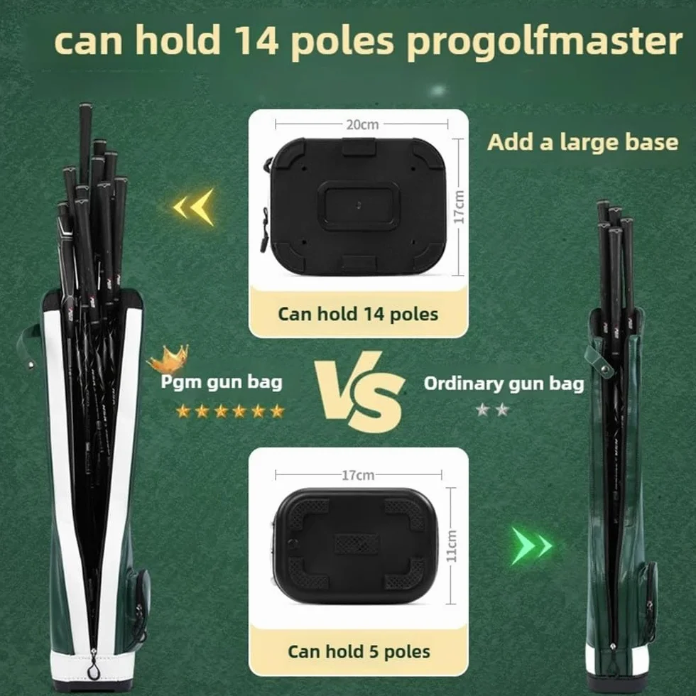 Bolsa de Pistola de Golf Ligera Impermeable para Adultos, Portátil para Palos