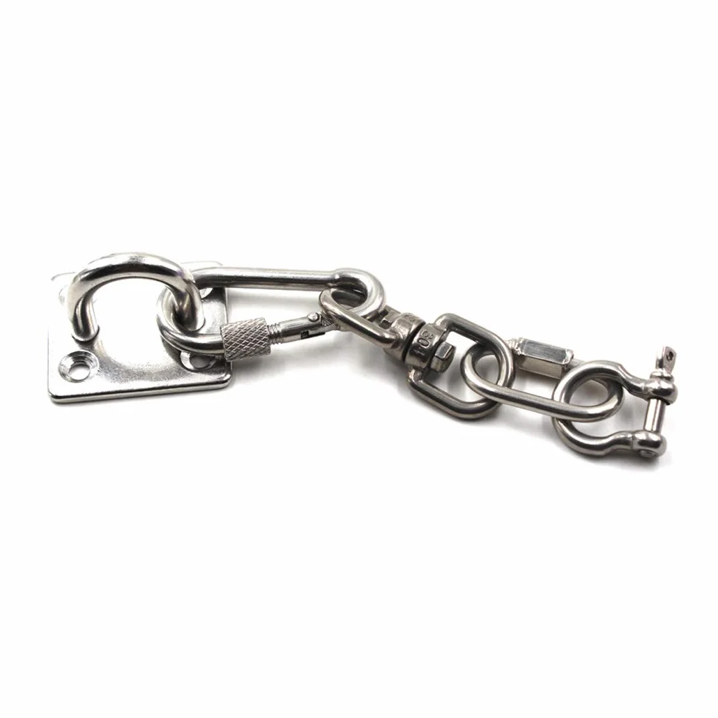 M8 Gancho para techo Gancho de pared de acero inoxidable 304 para yoga y hamaca Paquete de 4 (tornillos incluidos)