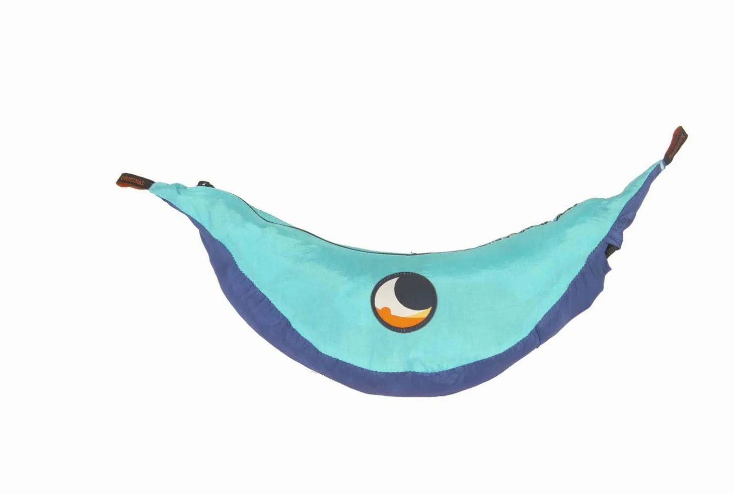 Ticket To The Moon Hamaca Original Liviana, 1-2 Personas, Comercio Justo y Hecho a Mano, Azul Rey/Turquesa, para Viajes, Camping y Uso Cotidiano, XL 3.2 * 2m, 600g, Seda de paracaídas