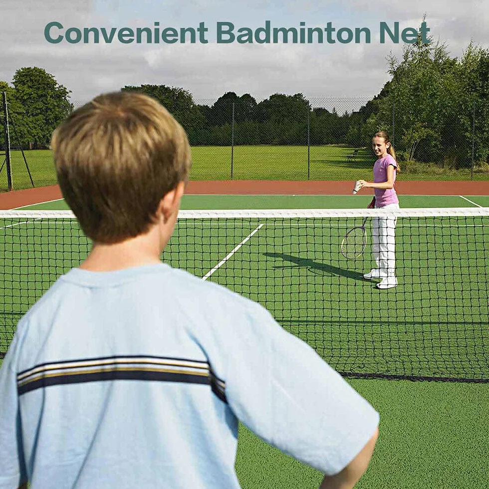 Malla de Bádminton Plegable Portátil 6.1x7.6M Verde para Playa Jardín