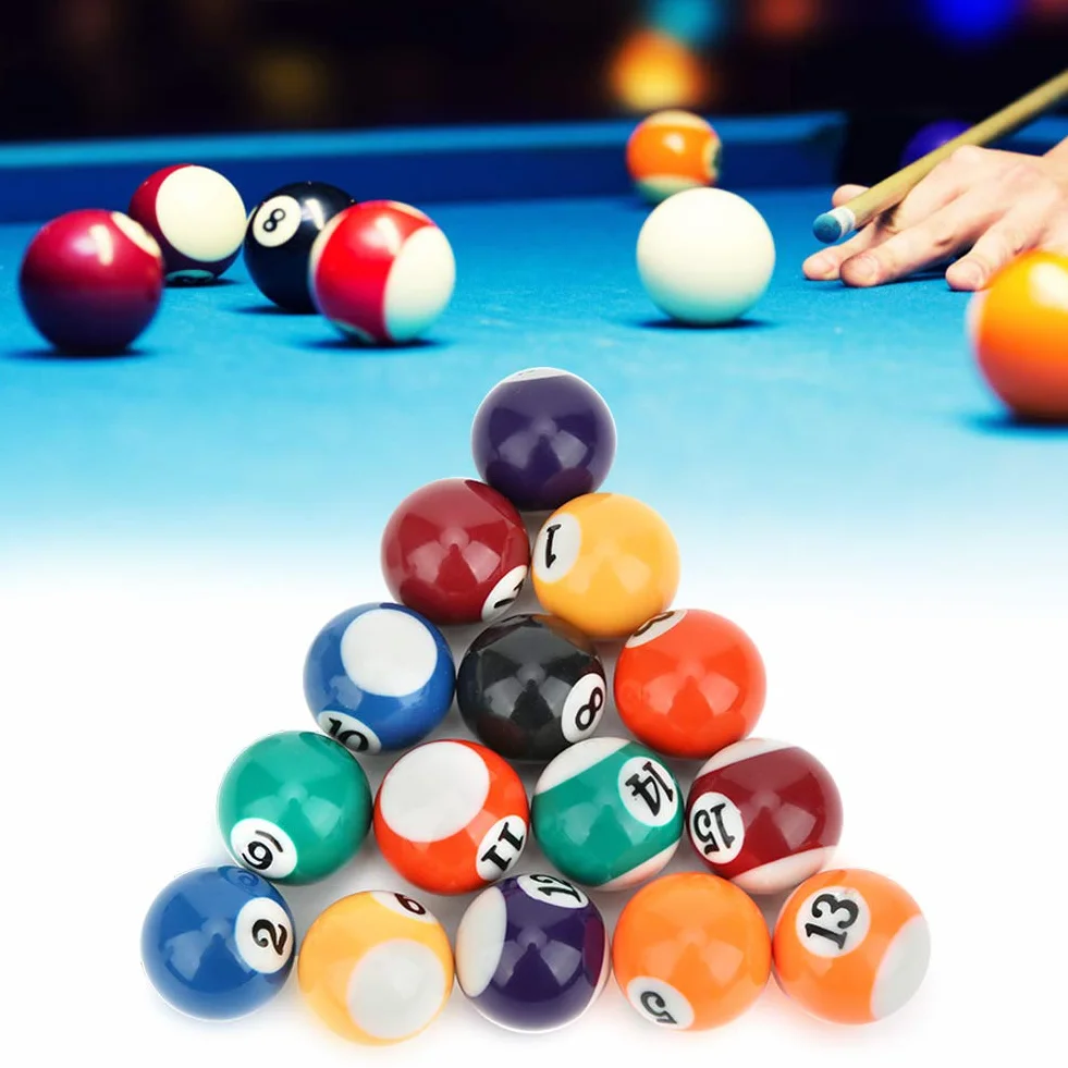 Zerodis Bola De Billar Resina 16 Pcs 32 Mm Numeradas Blanca Juego De Billar