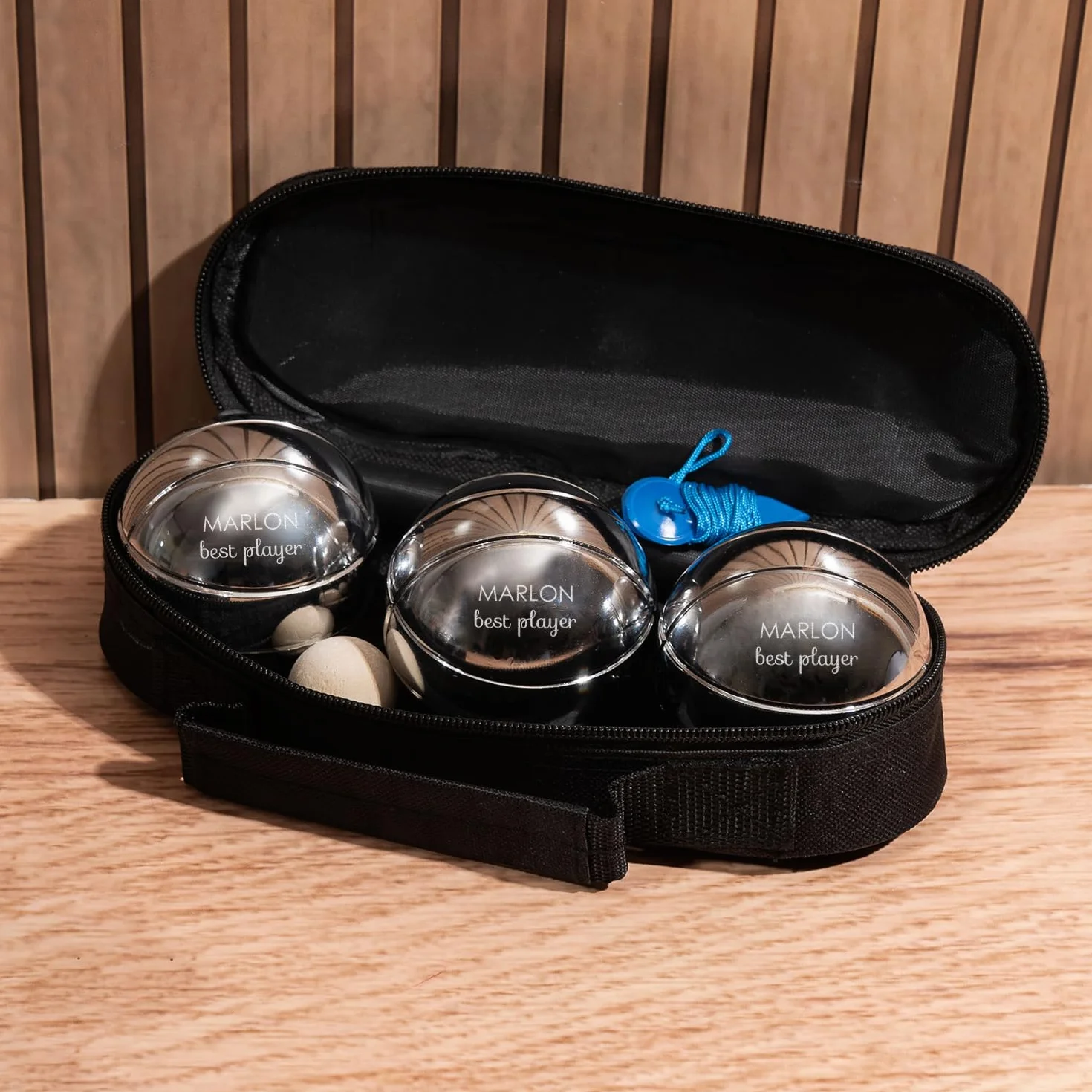 Juego de Petanca Personalizado con Bolas y Bolsa - Regalo Original