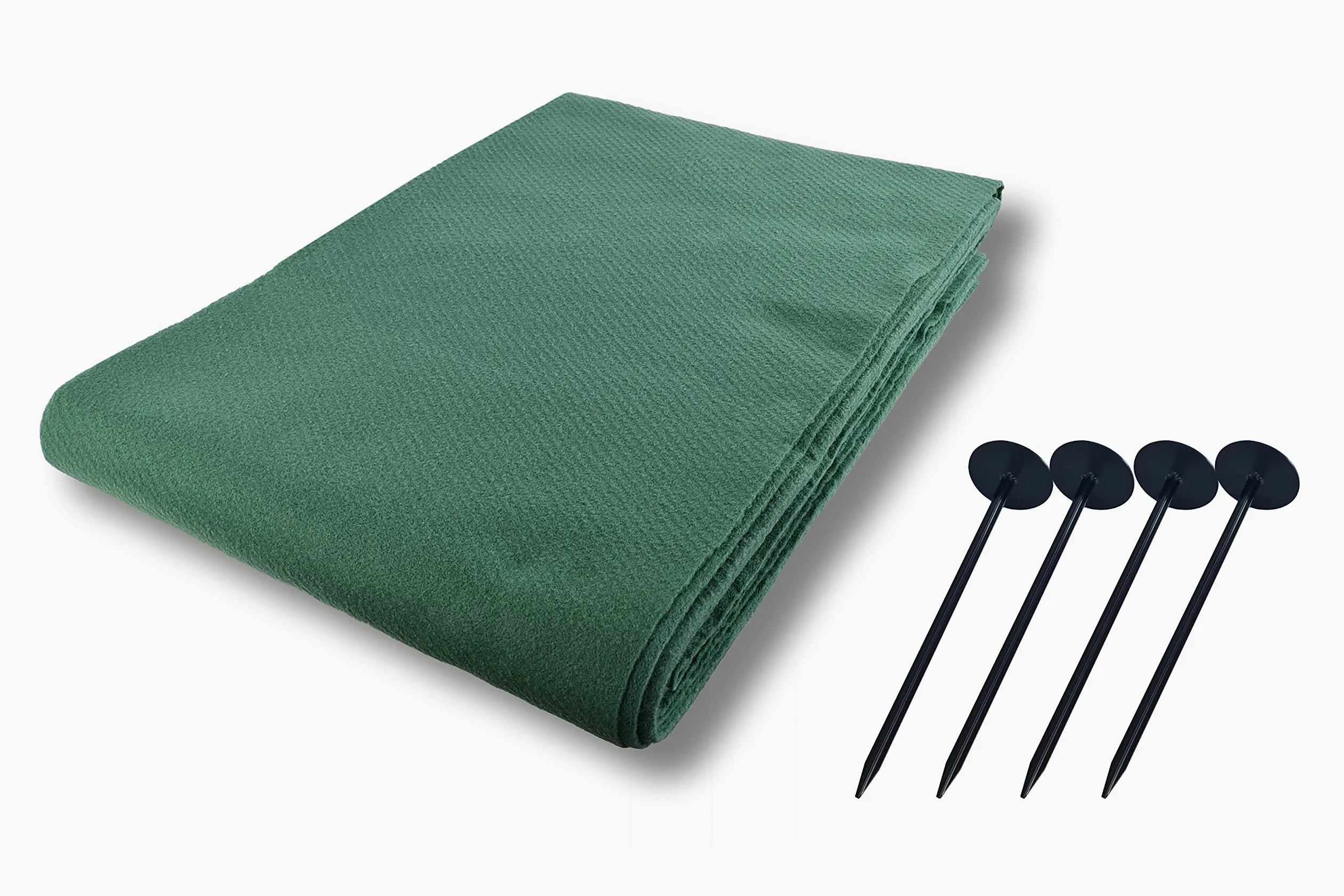 AGRI plus Juego de fieltro de paja de 10,40 x 25,00 m + 24 clavos de plástico para fijación de heno