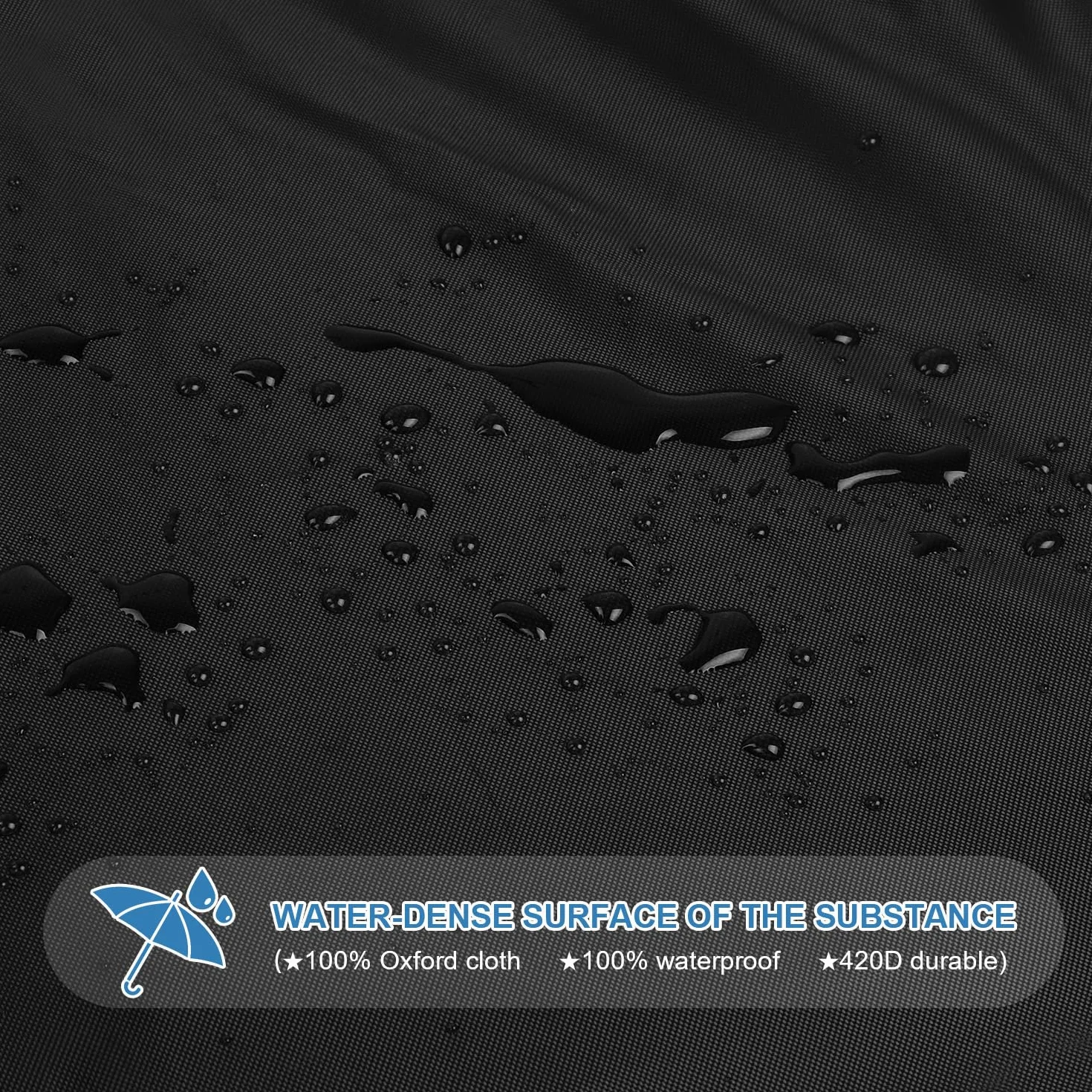 VANSHEIM Funda Plancha Exterior Impermeable Barbacoa Funda Plancha para Barbacoa Funda Barbacoa de Sobremesa Plancha Barbacoa Anti-UV 420D Tela Oxford 60x45x25cm