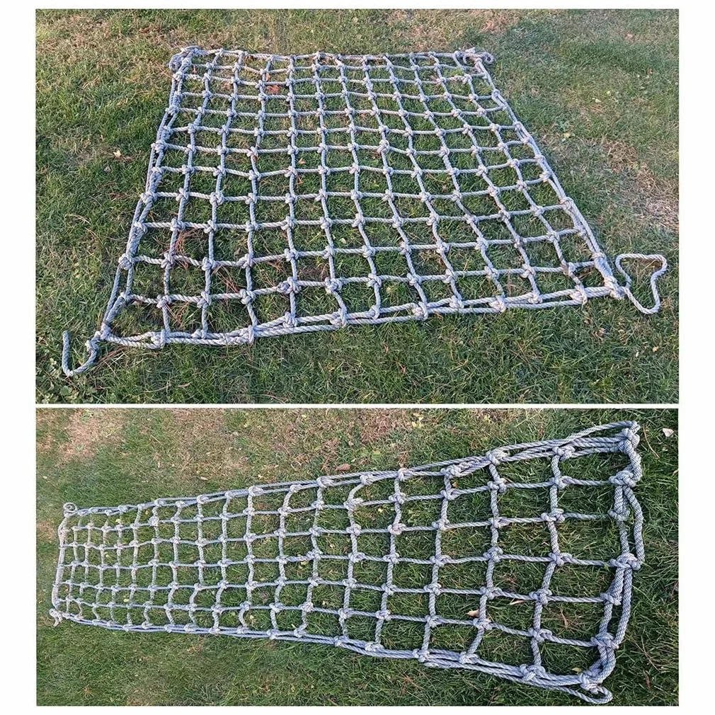 Red de valla de jardín para terraza, balcón y grapas – Cuerda de 14 mm, 1 x 4 m – Seguro para adultos y niños, fácil instalación, apto para mascotas