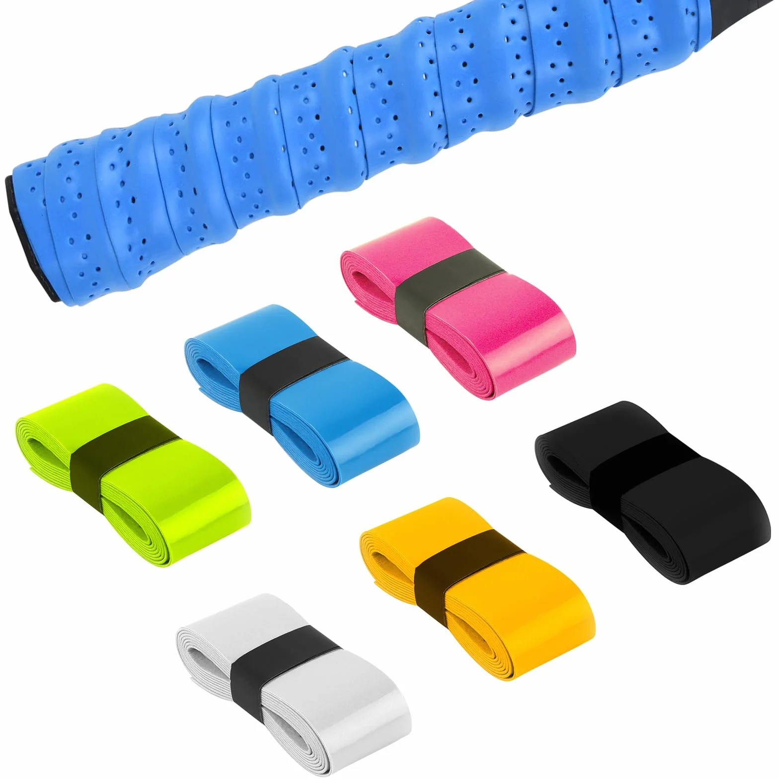 UKOFEW Overgrips Padel 6 Piezas Antideslizante Secado Rápido Raqueta Tenis Bádminton