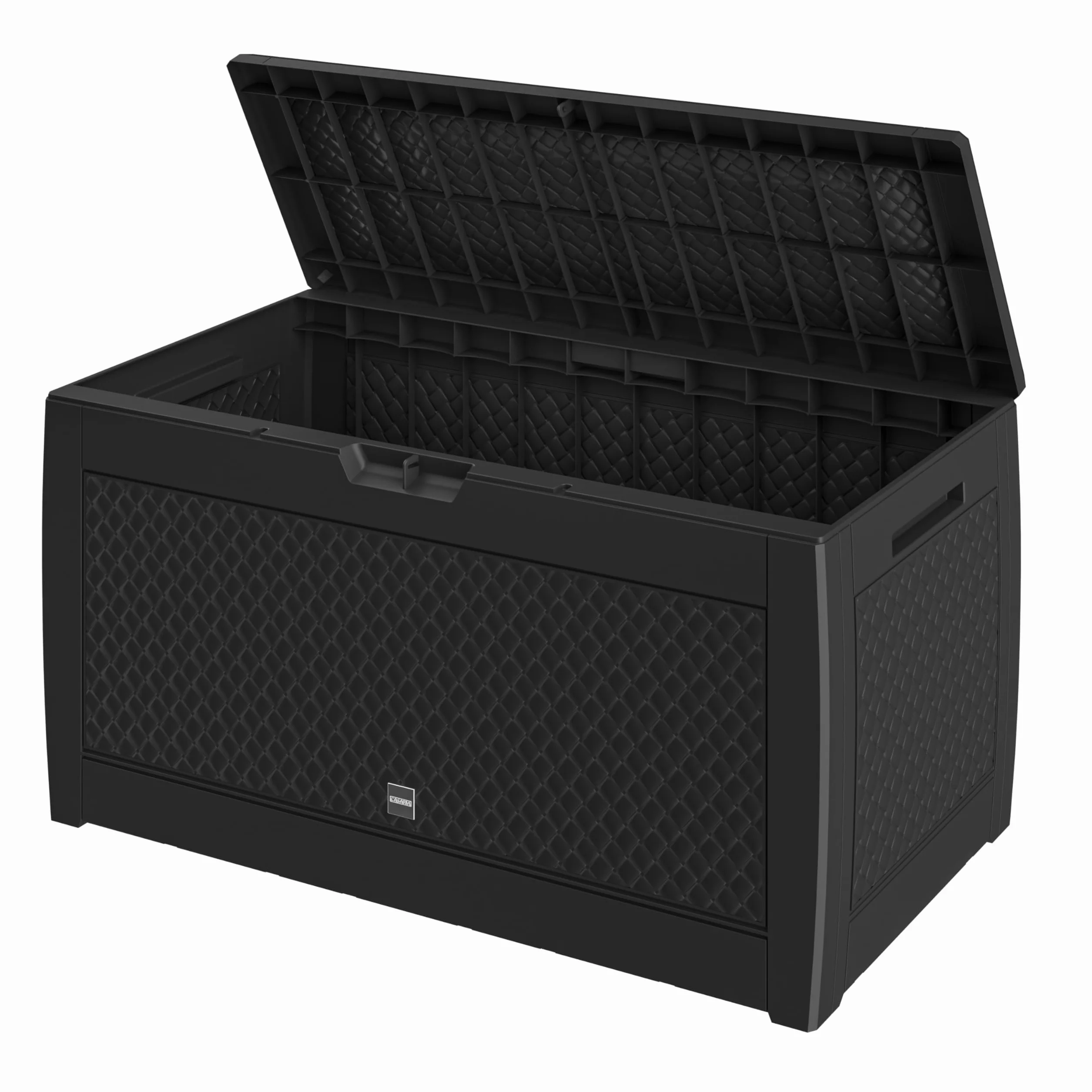 CASARIA® Arcón Jardín Exterior Baúl Almacenaje 310L con 4 Ruedas Asas Resistente Intemperie Rayos UV Caja Cojines 119x48x60cm Antracita