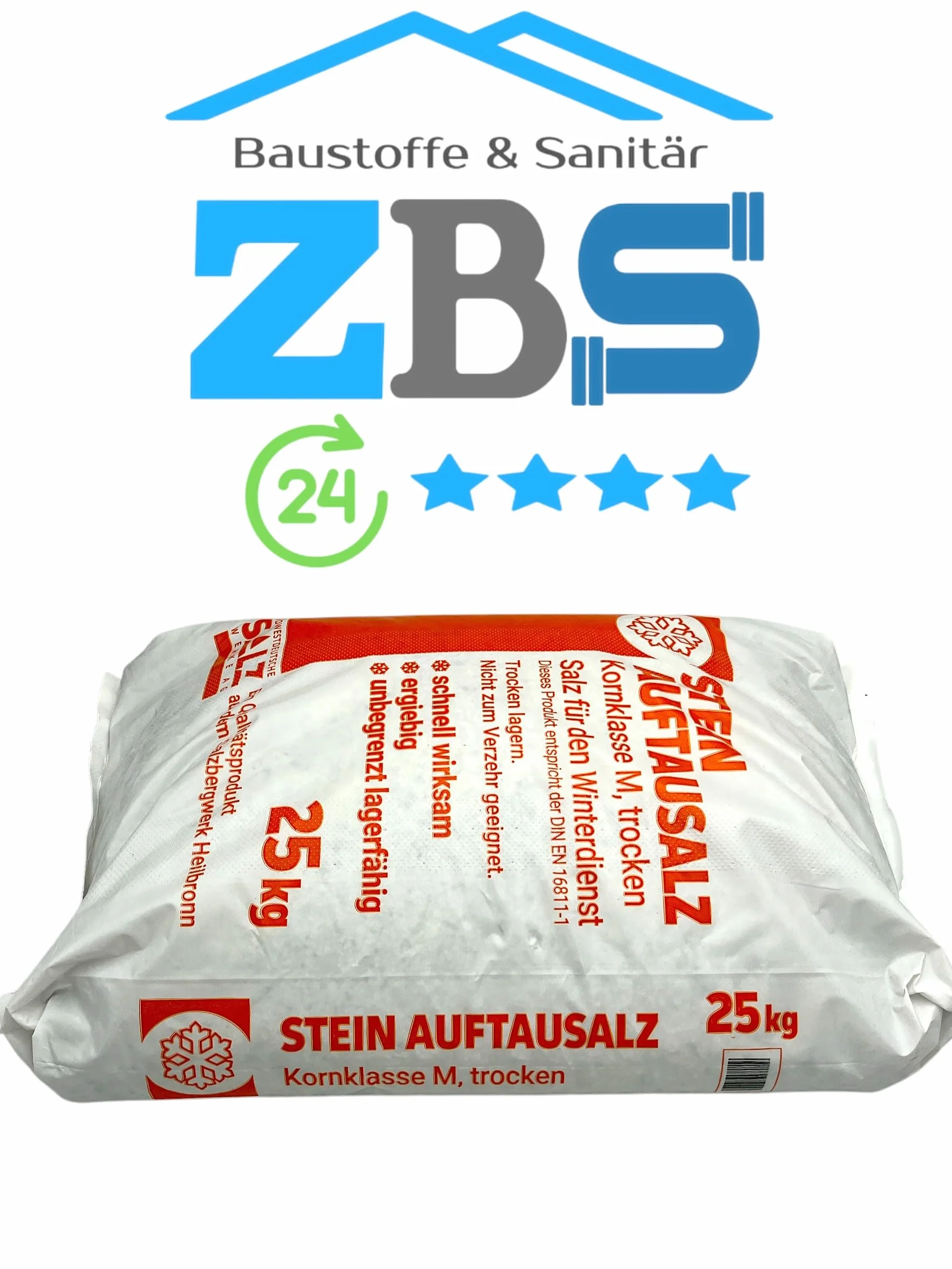 Sal para deshielo, saco de 25 kg, para servicios de invierno profesionales