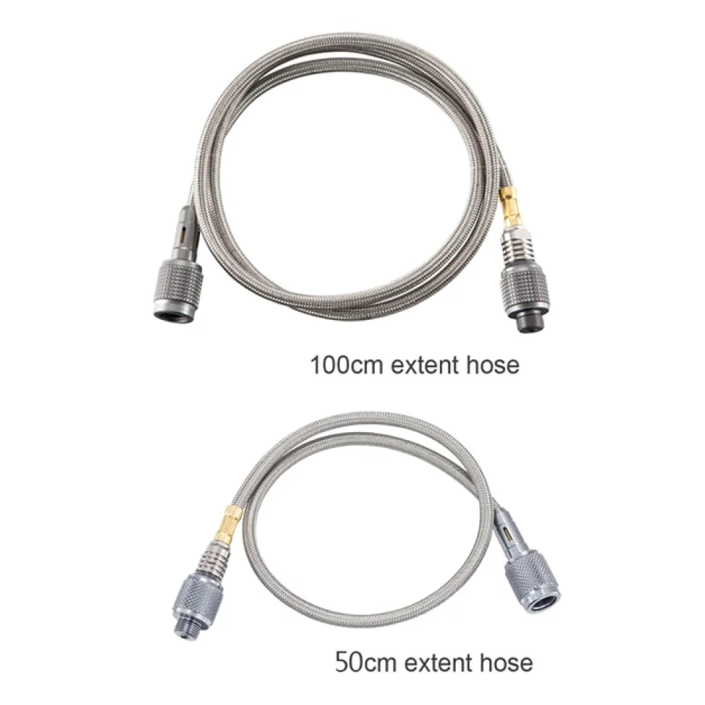 Manguera adaptadora de propano Kit de conexión de regulador y manguera, extensión de gas, conector de manguera, adaptadores de apagado automático for estufa de gas, for acampar al aire libre(0.5m and