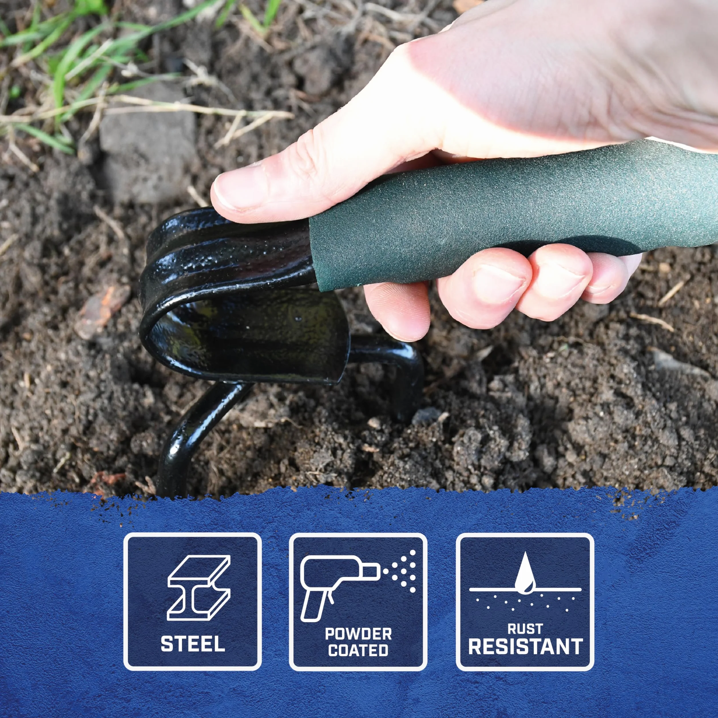 Faithfull Tools FAIESSMPC Essentials Mini-cultivateur à main Bleu 8,5 x 23 x 17 cm
