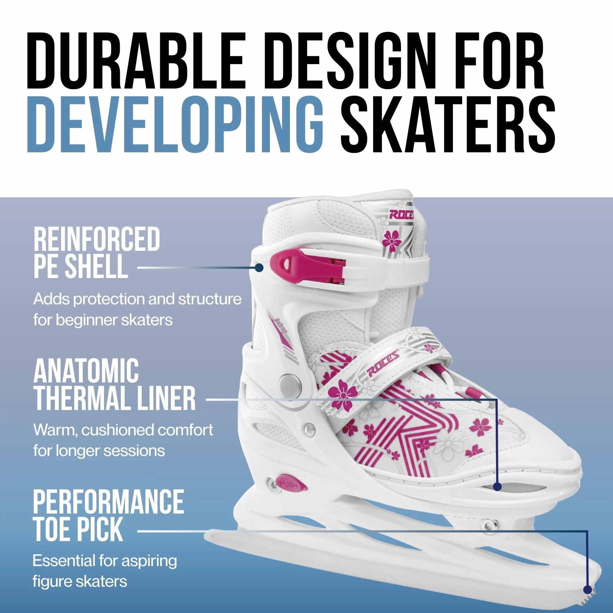 Roces Jokey Ice 3.0 Girl Patines de Hielo para Niñas