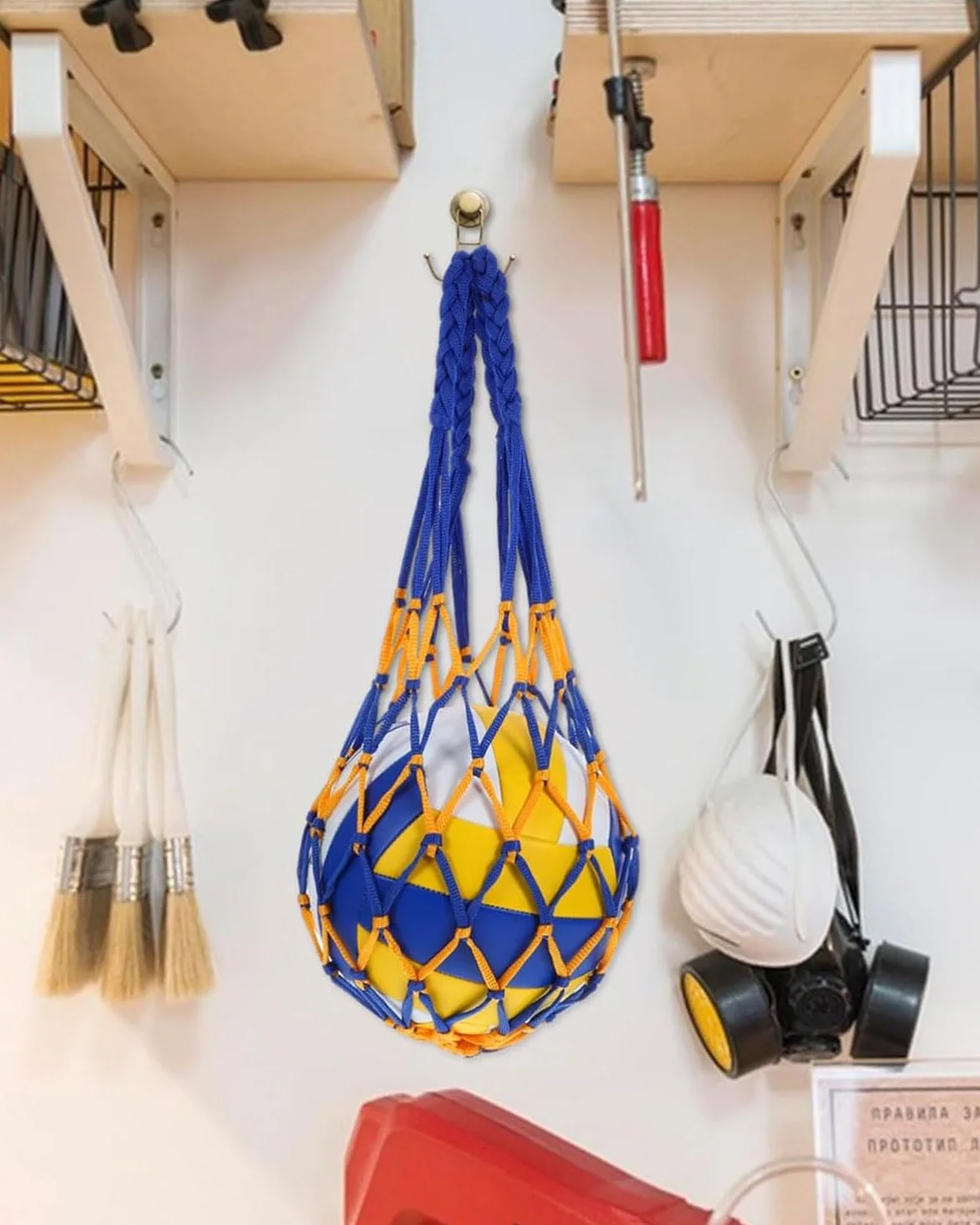 Bolsa para Balón, Red para Balones de Fútbol, Baloncesto, Voleibol, 4 Pcs (3 Colores)