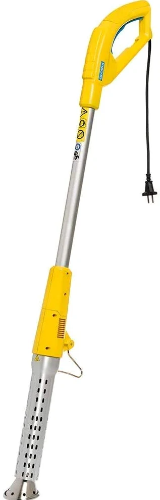 Gloria Thermoflamm BIO Electro - Quita Hierbas, Exterminador de Malas Hierbas Eléctrico, Quemador Herbicida Ecológico, Encendedor de Barbacoa, 2000W, Chorro Térmico de 650°C, Aire Caliente 230V