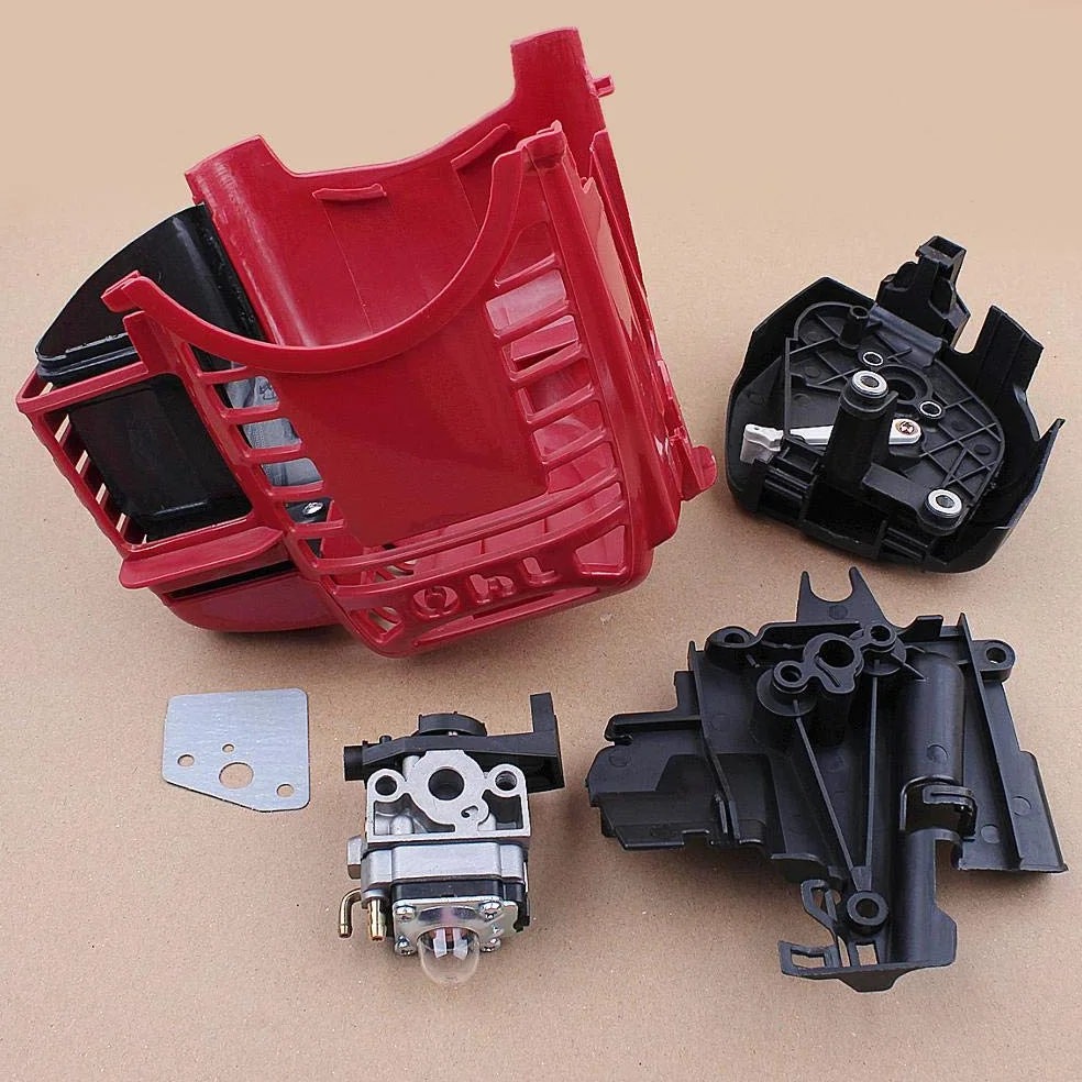 (Accesorios de herramientas al aire libre) Carburador Cilindro Filtro de Aire Cubierta Cubierta de Línea de Combustible para H GX35 GX35NT HHT35 1.3HP 4 tiempos Mini Motor de Gas Motor Trimmer