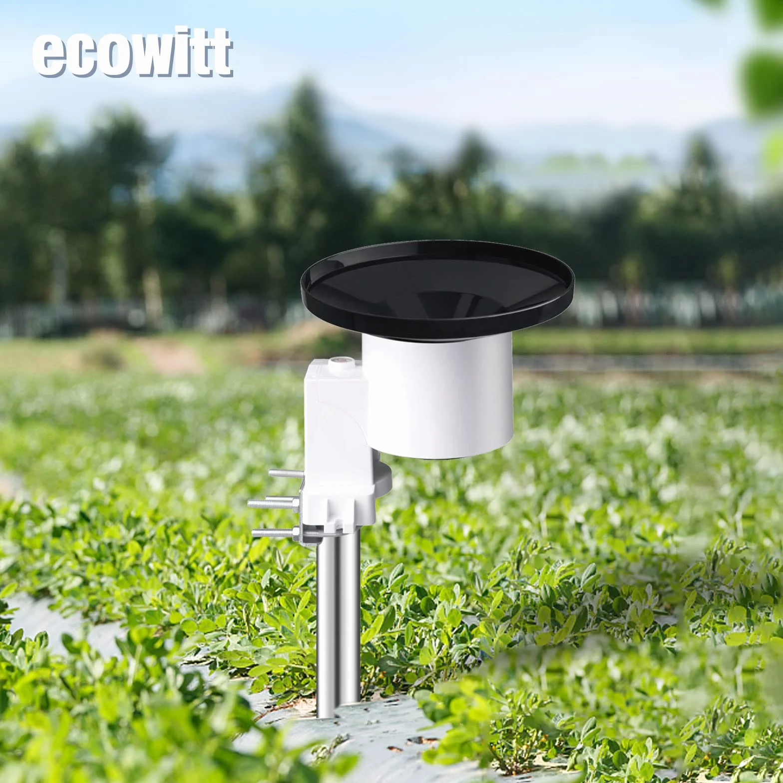 ECOWITT WH40 Colector de lluvia inalámbrico autovaciado Sensor de lluvia Accesorio solo, no se puede utilizar solo