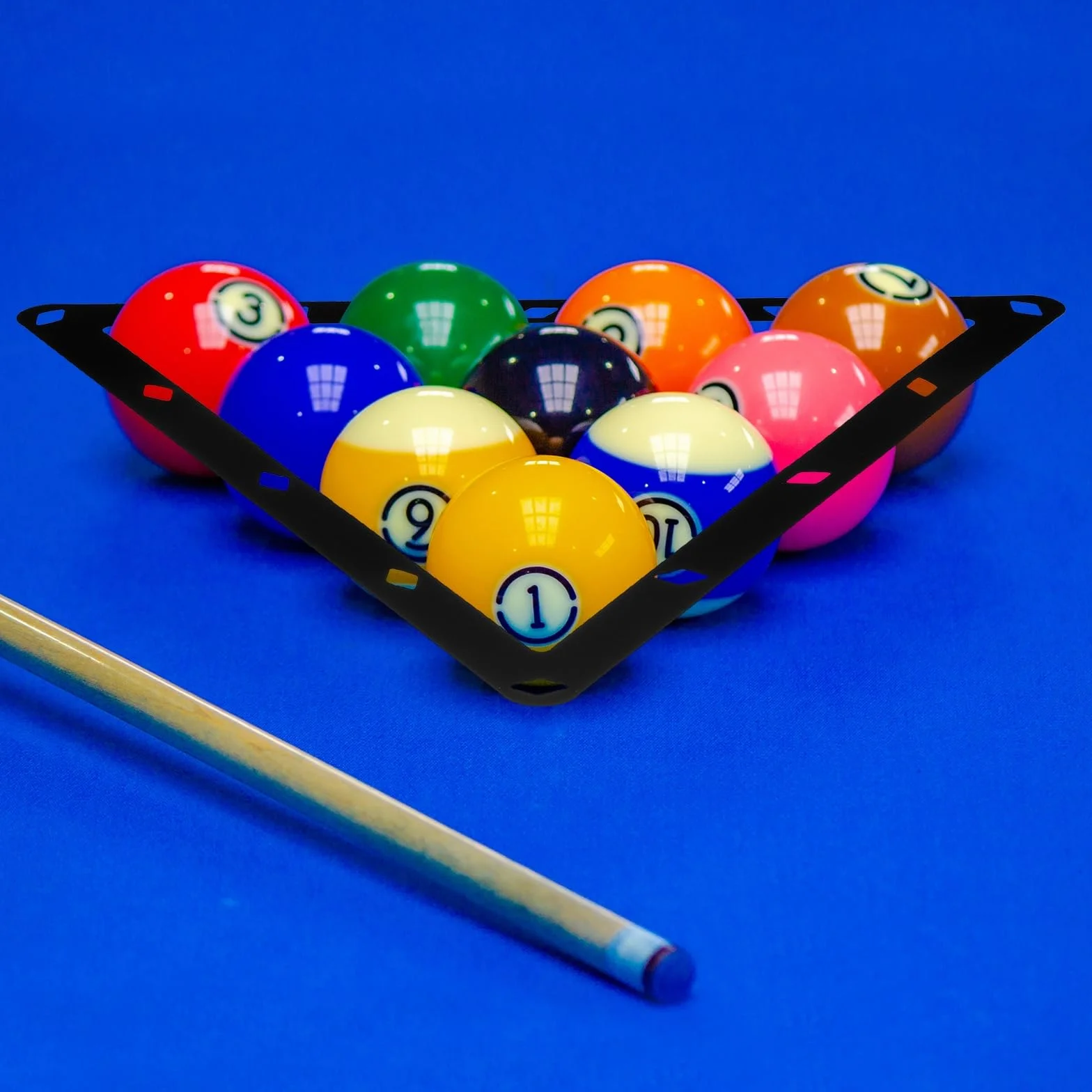 PATIKIL 6 Piezas Magic Rack, Combo Pack de Bolas 8, 9 y 10, Billiards Accessories
