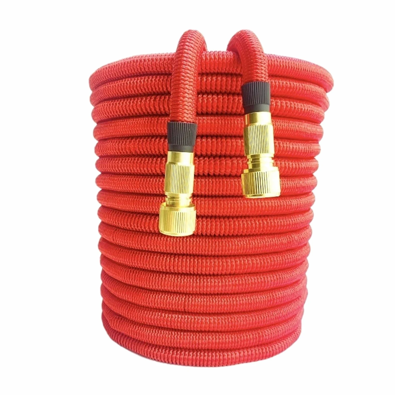 Manguera de jardín Manguera de agua expandible Tubería de agua telescópica for jardín, tubo de agua de lavado de alta presión, manguera extensible, manguera de riego Flexible, riego de jardín(Rood,100