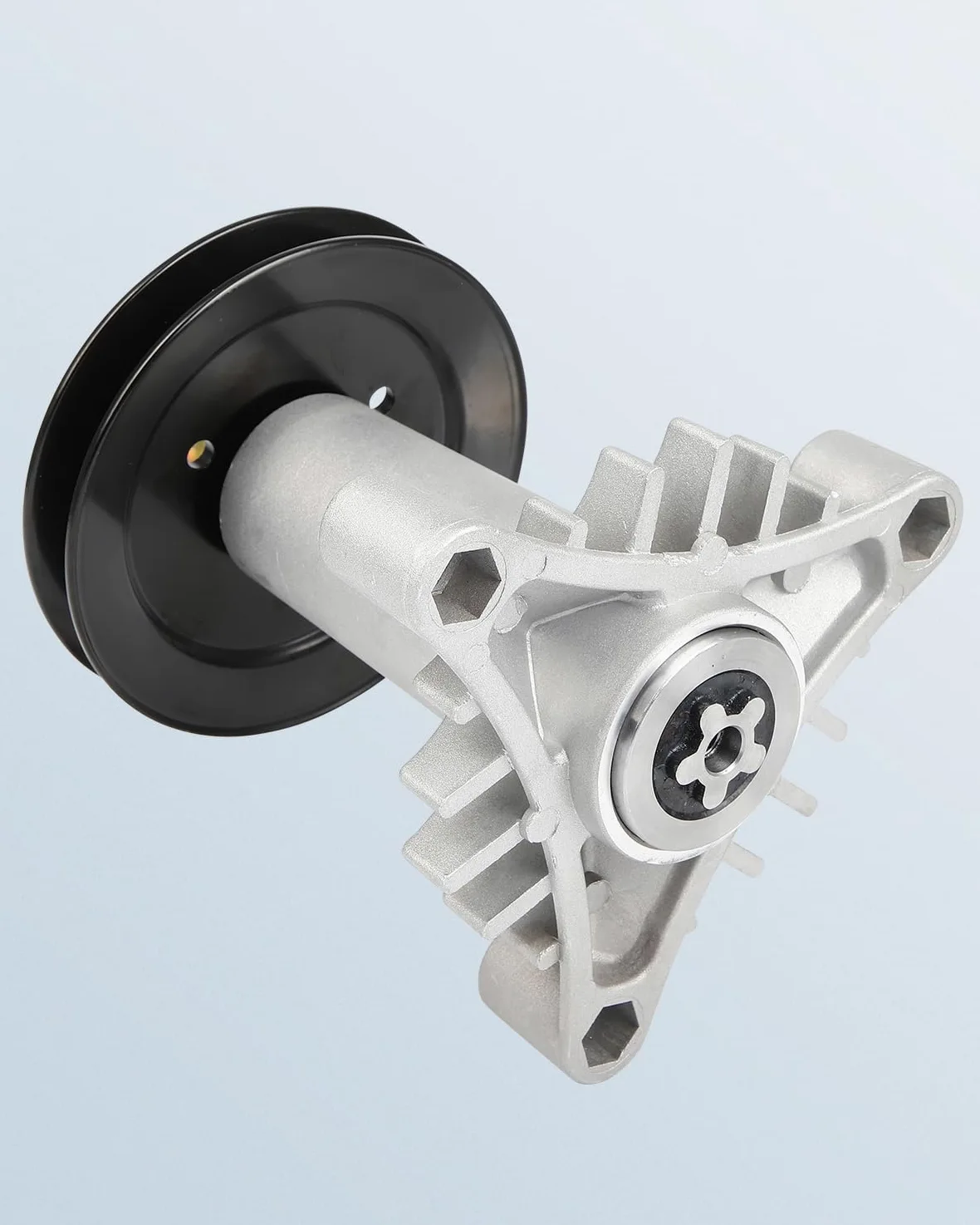 Eje para cortacésped con polea para AYP Husqvarna Craftsman Jonsered Poulan Pro 38 de 42 pulgadas para tractores de césped, mandril, número de pieza de repuesto 130794 532130794 539110158
