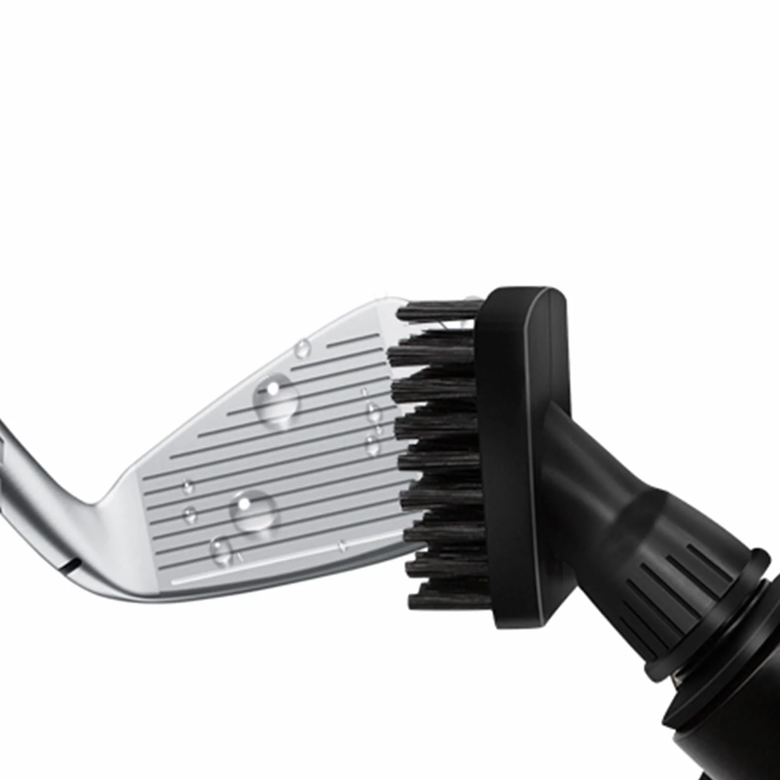 Limpiador de cepillos para palos de golf con clip y botella 7.5 pulgadas 4 oz