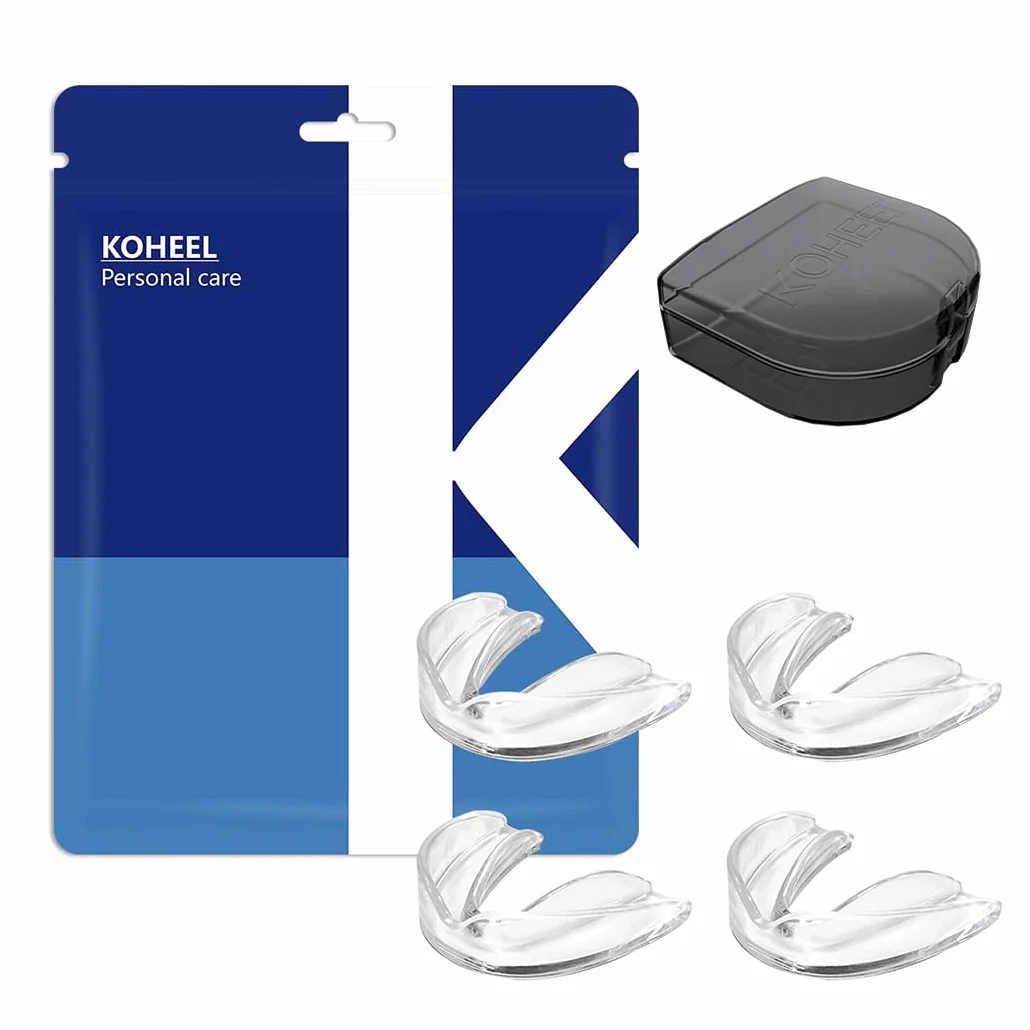 Férula Dental Moldeable para Bruxismo, Protector Nocturno Ajustable, Paquete de 4 Unidades