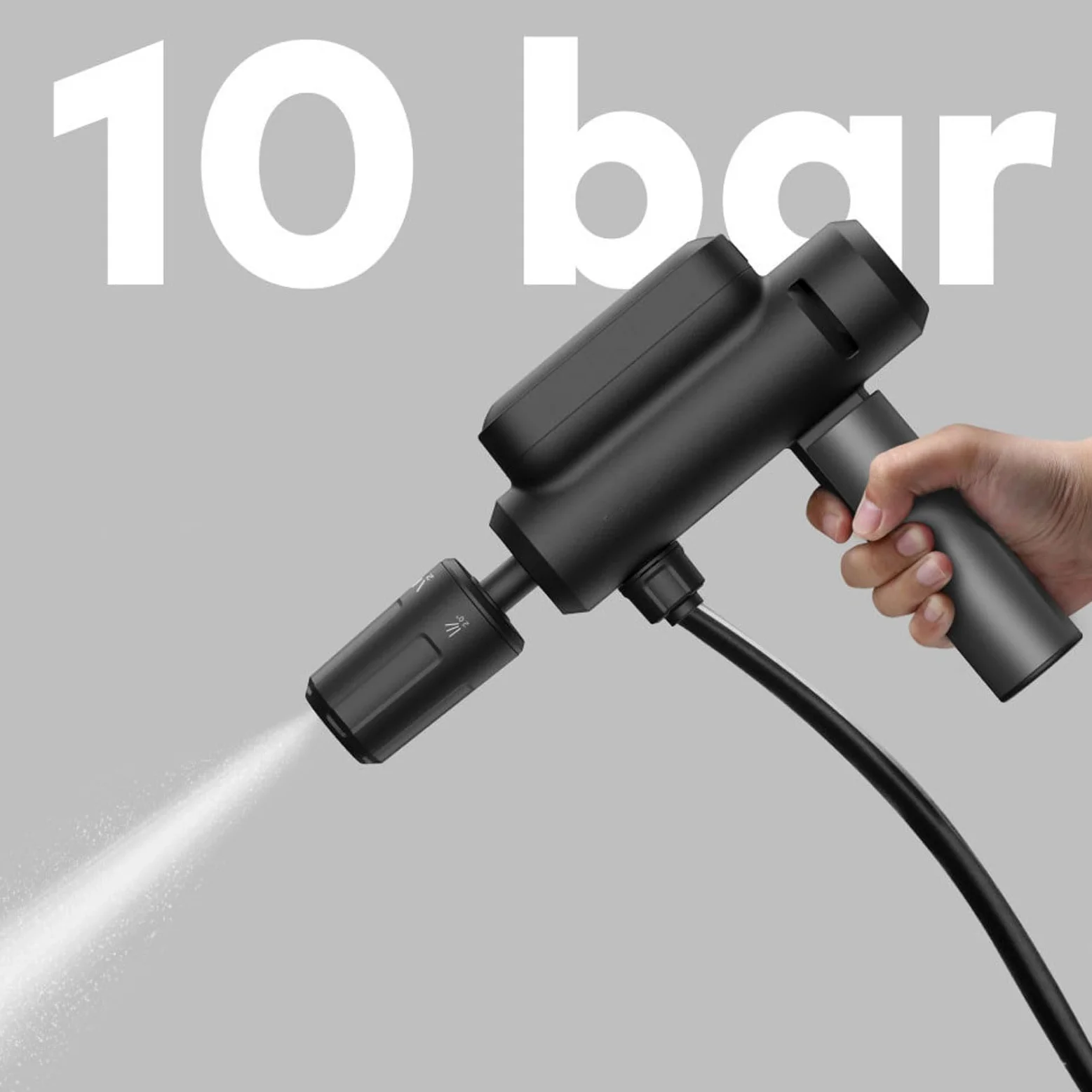 Gugxiom Pequeña Lavadora de Presión Inalámbrica, Pistola de Lavadora de Automóvil de Alimentación Plegable de 1.7MPA con Alijilla de Botella de Espuma para la Limpieza del Piso de Las