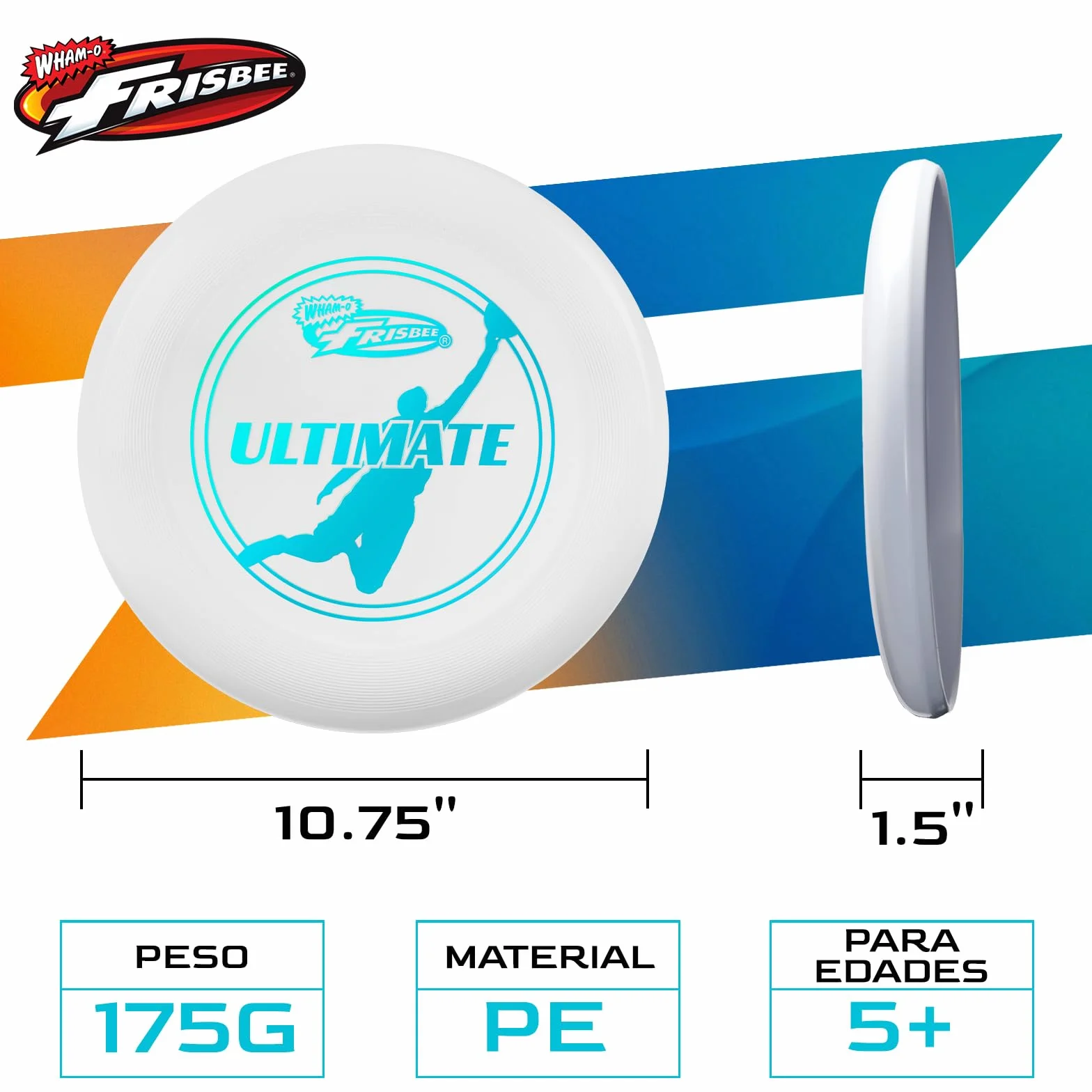Ultimate Frisbee Oficial 175 g 27,7 cm Disco de Entrenamiento Profesional