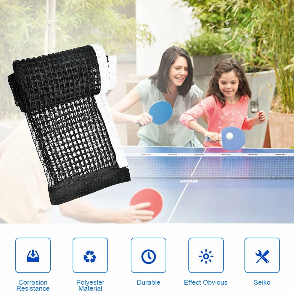 Red de Reemplazo de Tenis de Mesa Portátil Durable 2 Piezas