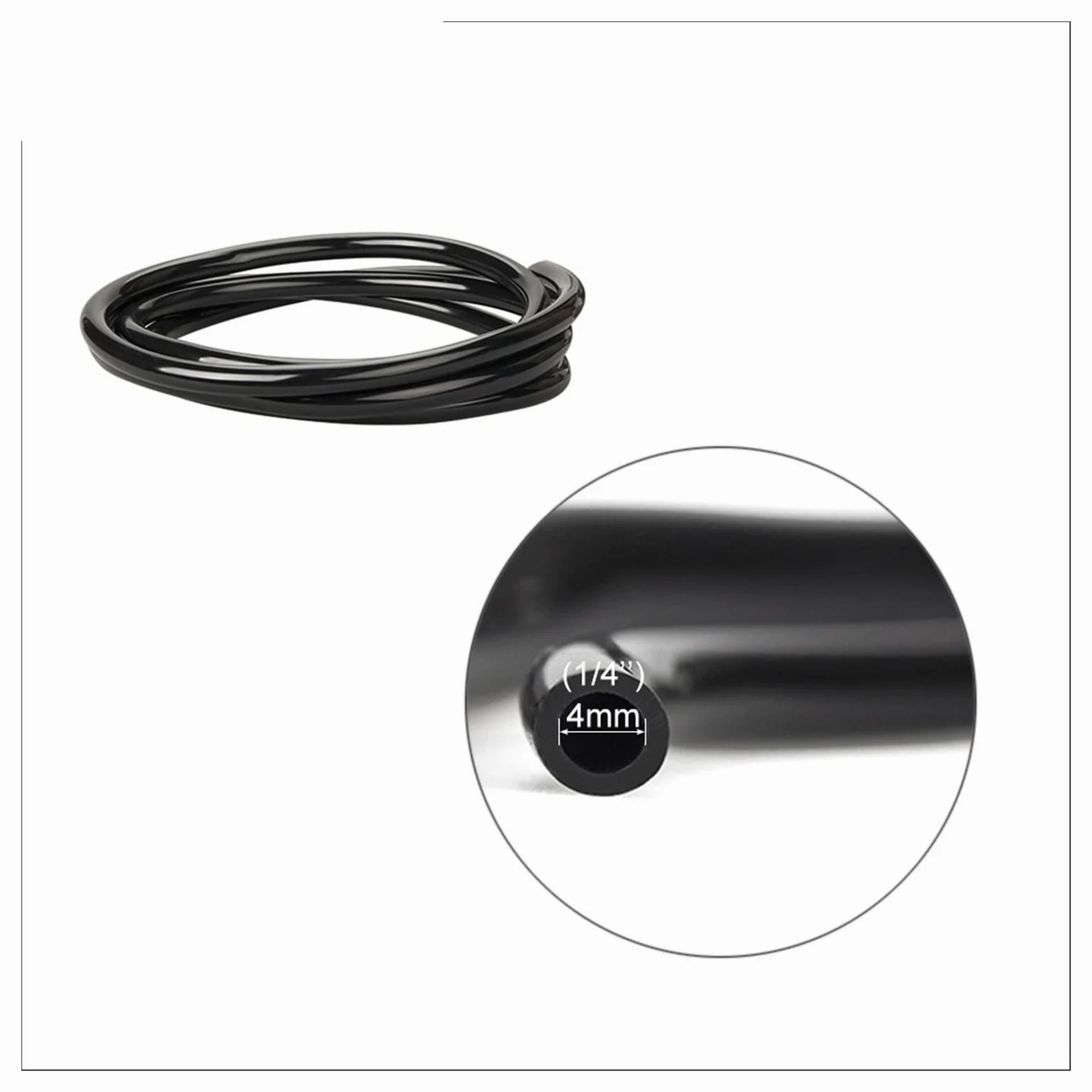 KKXXYQFC Manguera de agua para jardín de 10/20/25/40 metros, 4/7mm, con conector rápido, tubo de riego por nebulización por microgoteo, PVC 1/4; Nuevo ampliamente utilizado (transparente, 50 m (164,04