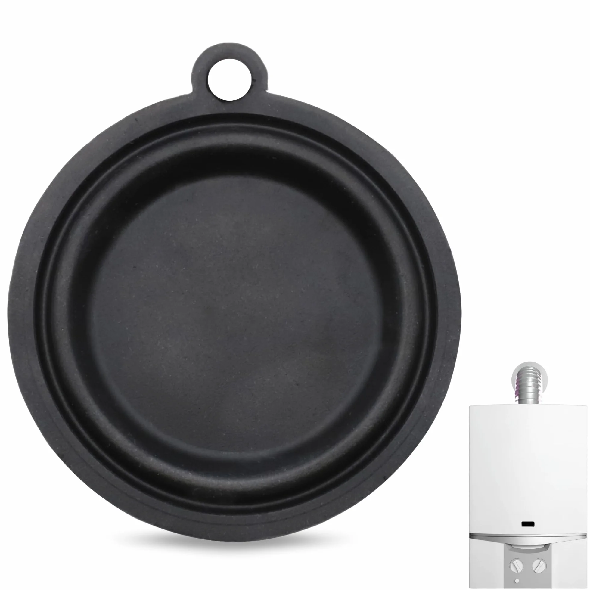 CHEFZOCO Membrana Calentador de Agua, Membrana Calentador de Gas, Código original: 398C0220, Diámetro 54 mm, 1 Agujero, Compatible con Cointra EB10, COB10, CPA 11 BUTANO