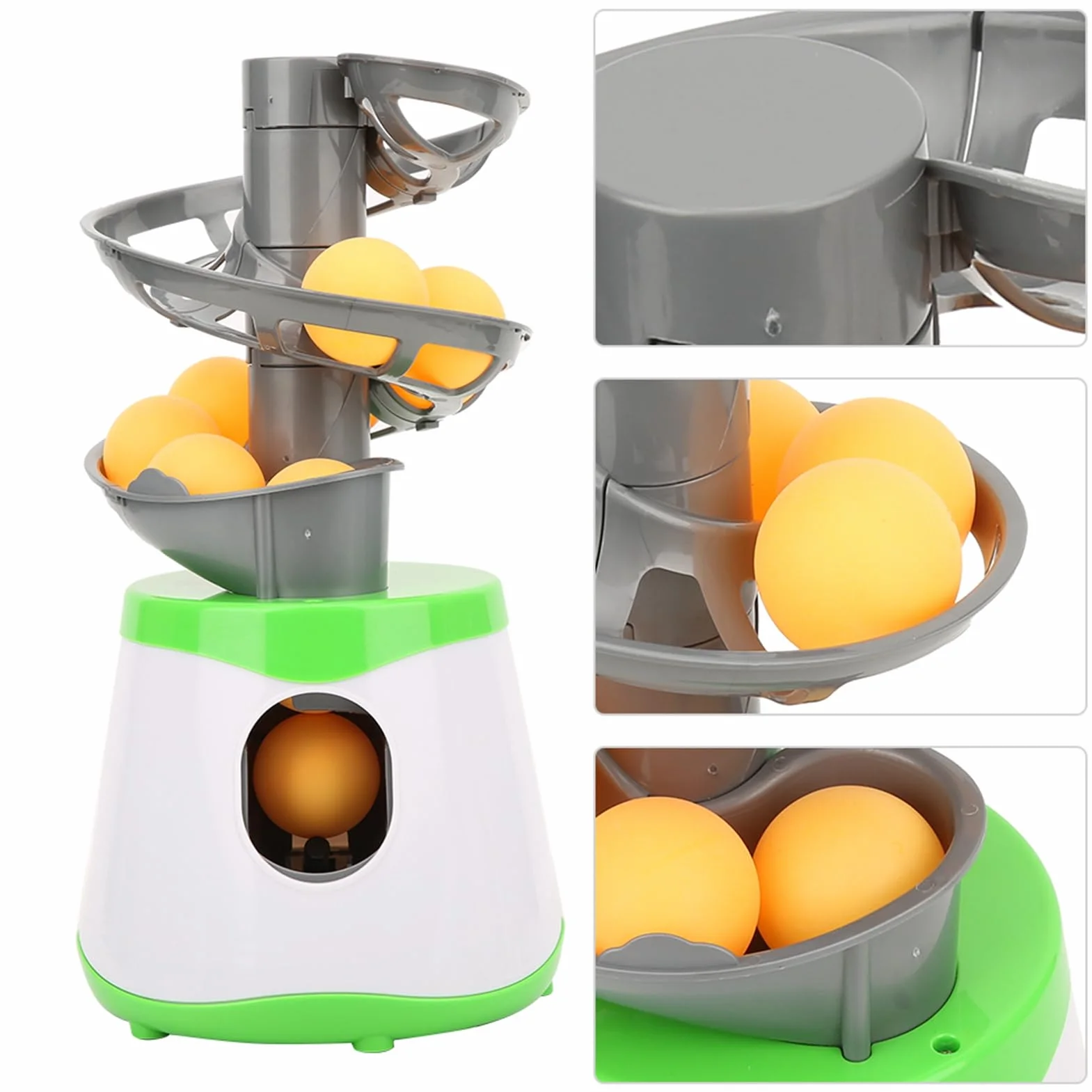Alomejor Lanzador automático Tenis de Mesa con 10 Pelotas Entrenador para niños Principiantes