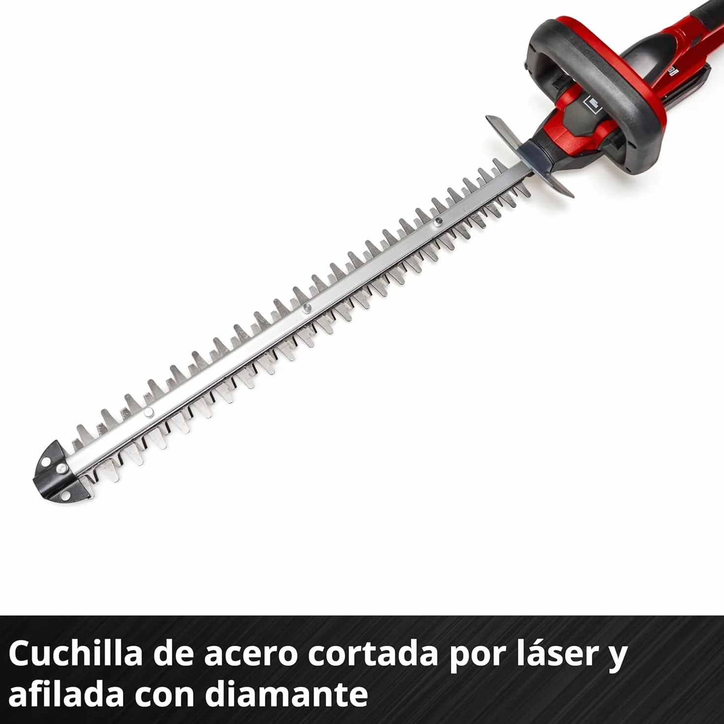 Einhell Cortasetos con batería GC-CH 1855/1 Li Kit Power X-Change (18V, 55cm de Longitud de Corte, 18mm Distancia Entre Dientes, Mango Giratorio, colector de Recortes, Incl. 2,5Ah batería y Cargador)