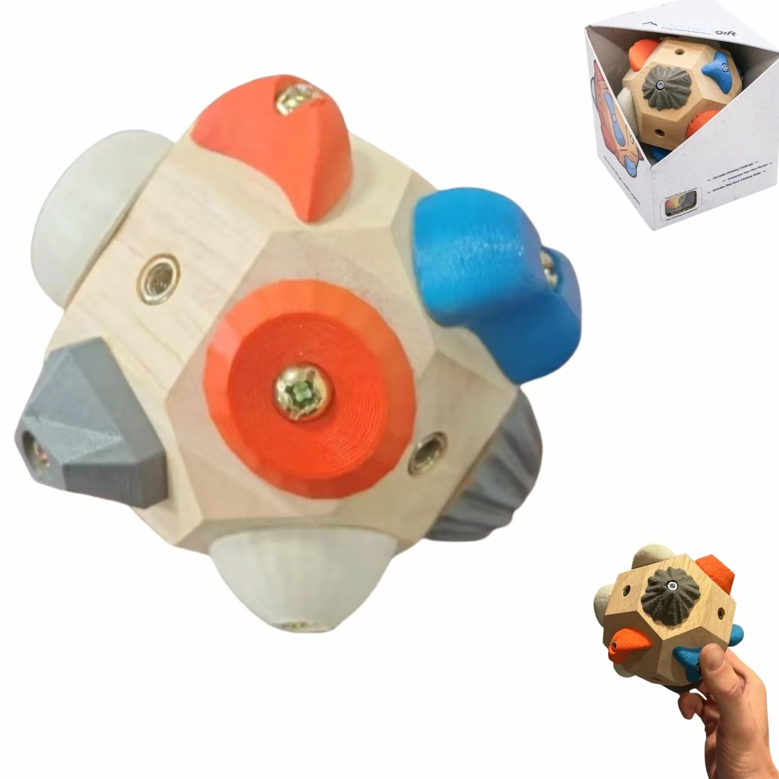Bloque de Boulder Hecho a Mano - Bola 3D de Entrenamiento para Escalada