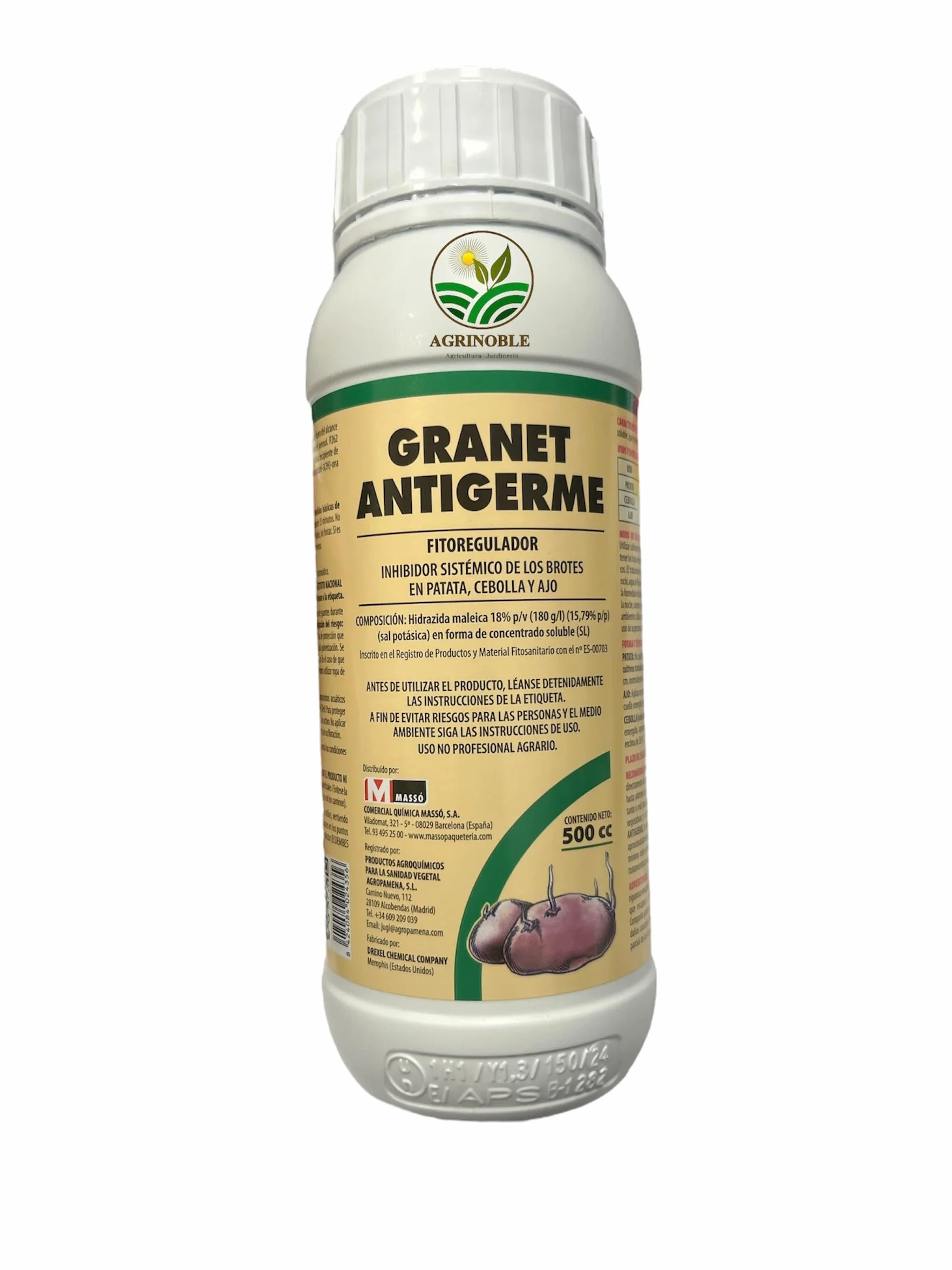 Antigerminativo fitoregulador Para patatas, ajos y cebolla 500 ml. Inhibidor sistémico de brotes en patata, cebolla y ajos.
