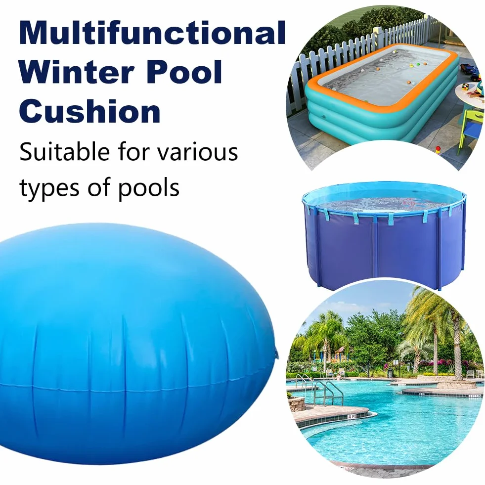 Cojín De Aire para Piscina, Cubierta De Piscina Inflable, Cojín De Aire De Invierno, Accesorios Piscinas De Invierno, Protección contra Heladas para Piscinas por Encima del Suelo
