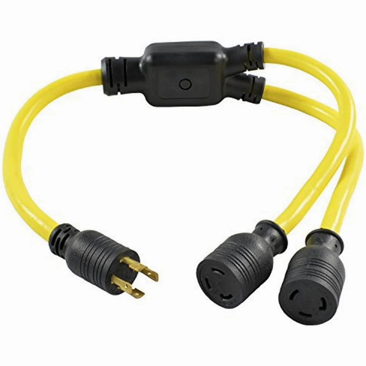 Conntek YL1430530 - Generador de Corriente (30 A, 125/250 V, L14-30P, Conector Macho de 4 Clavijas a Conector Hembra L5-30)