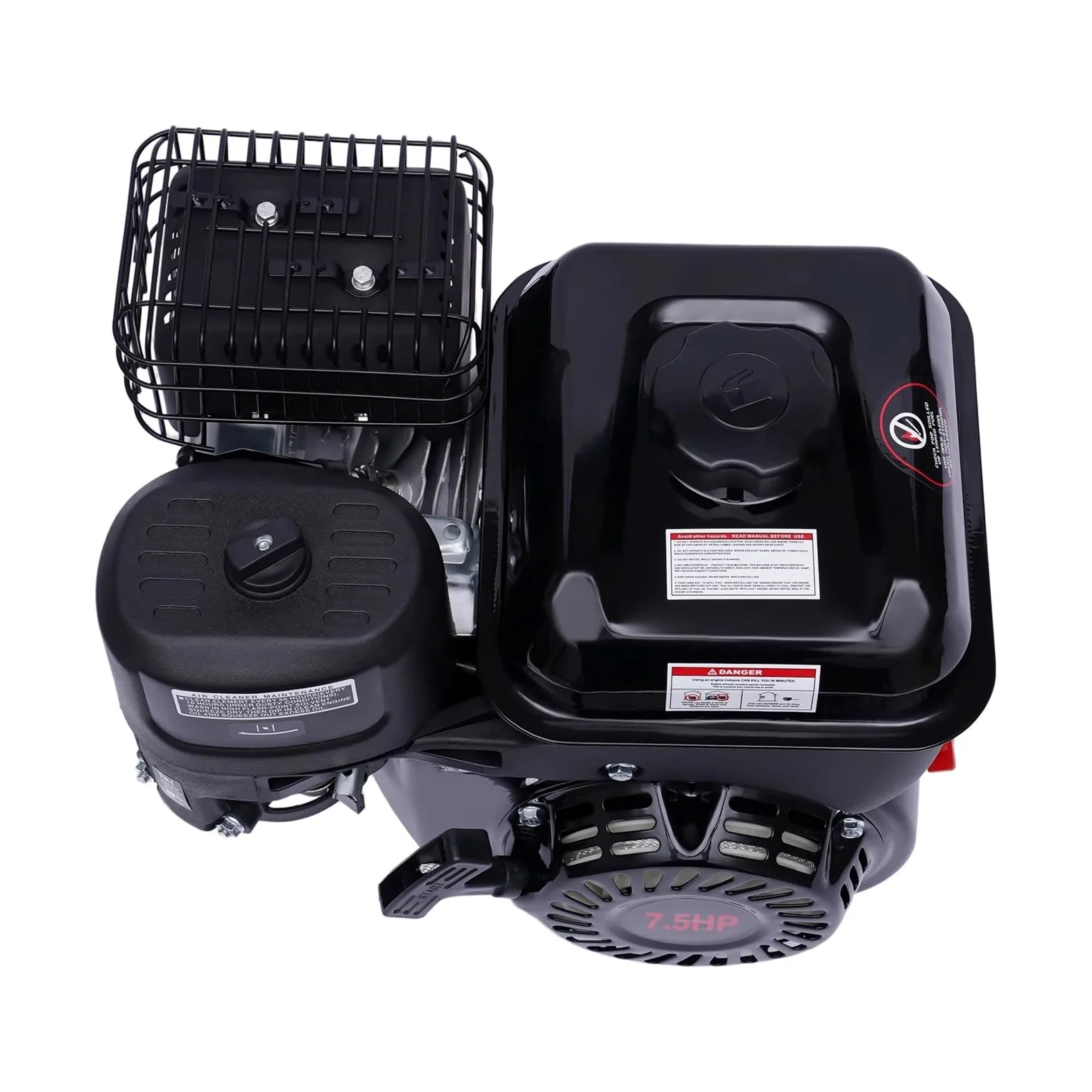 Motor De Gasolina 7,5 HP, 4 Tiempos, Estacionario, For Kart, Arranque Manual, 5100 W, 1 Cilindro, 3,6 L Gran Potencia